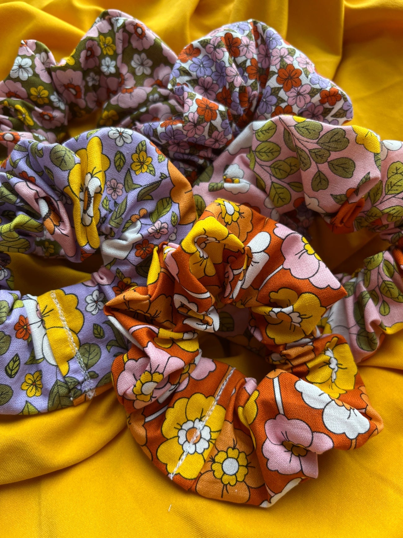 Scrunchie Set - Vintage Flowers
