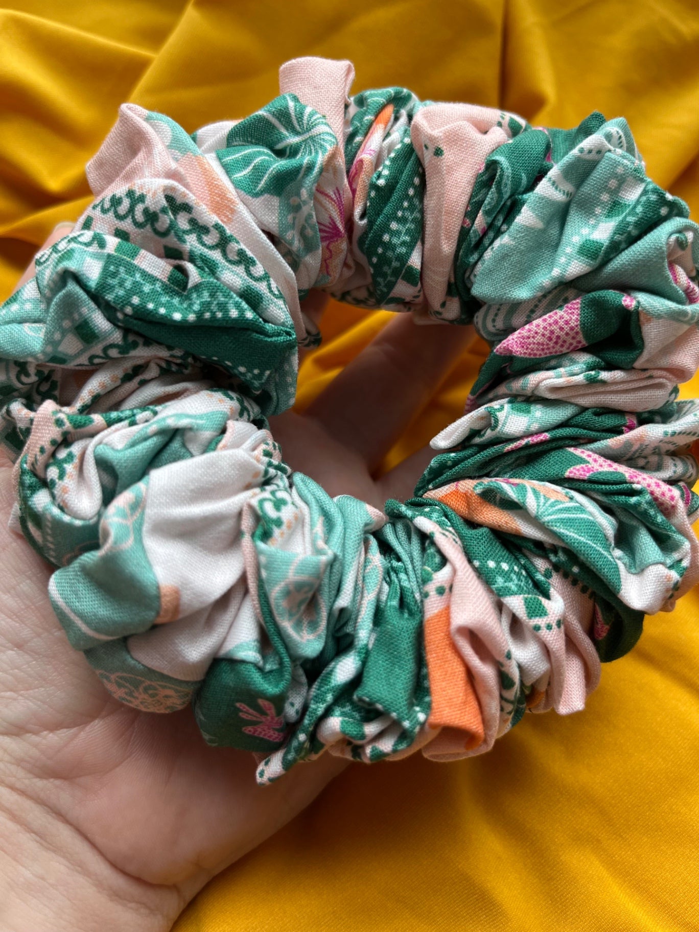 Giant XXL Oversized Scrunchie - Mediterranean Palm
