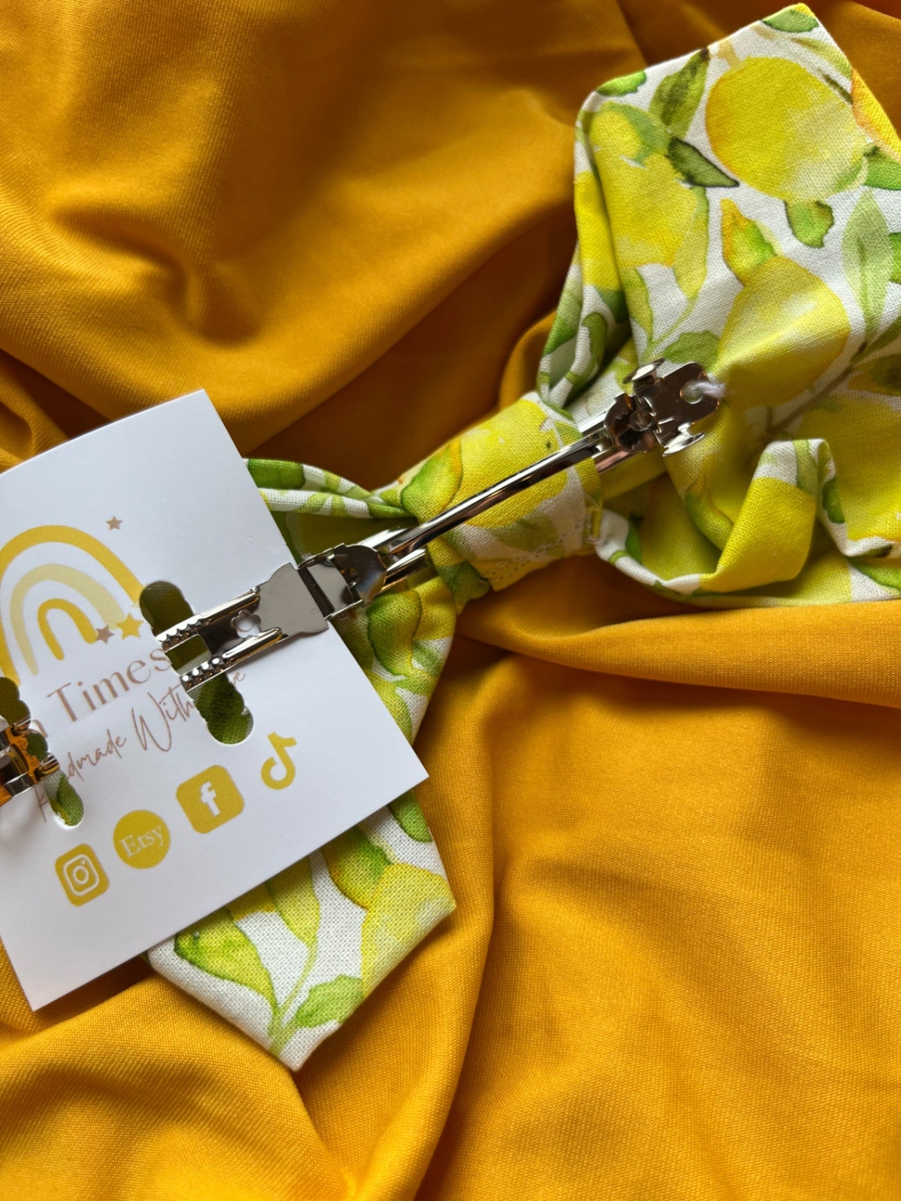 Hair Bow - Zesty Lemon