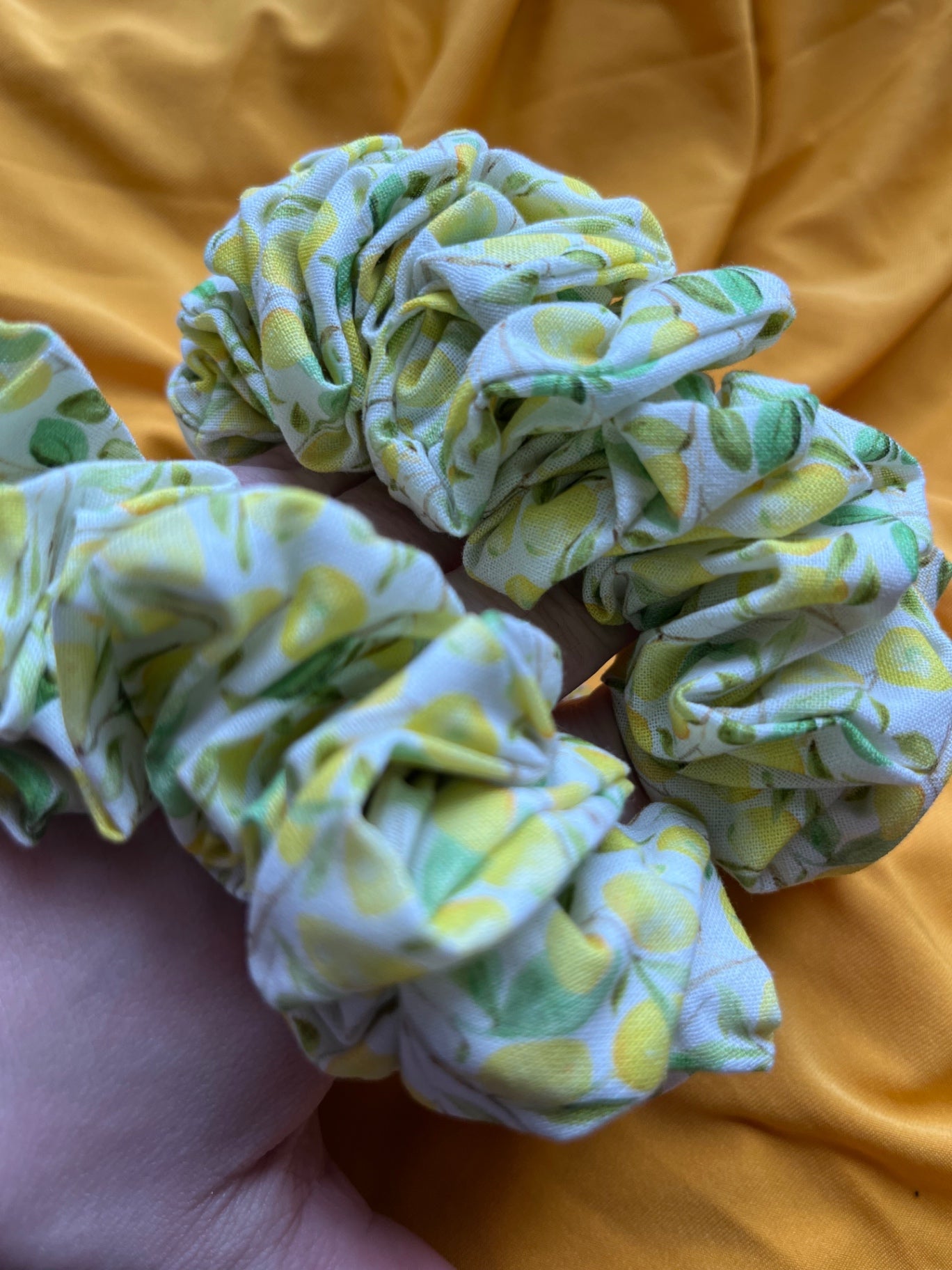 Giant XXL Oversized Scrunchie - Zesty Lemon