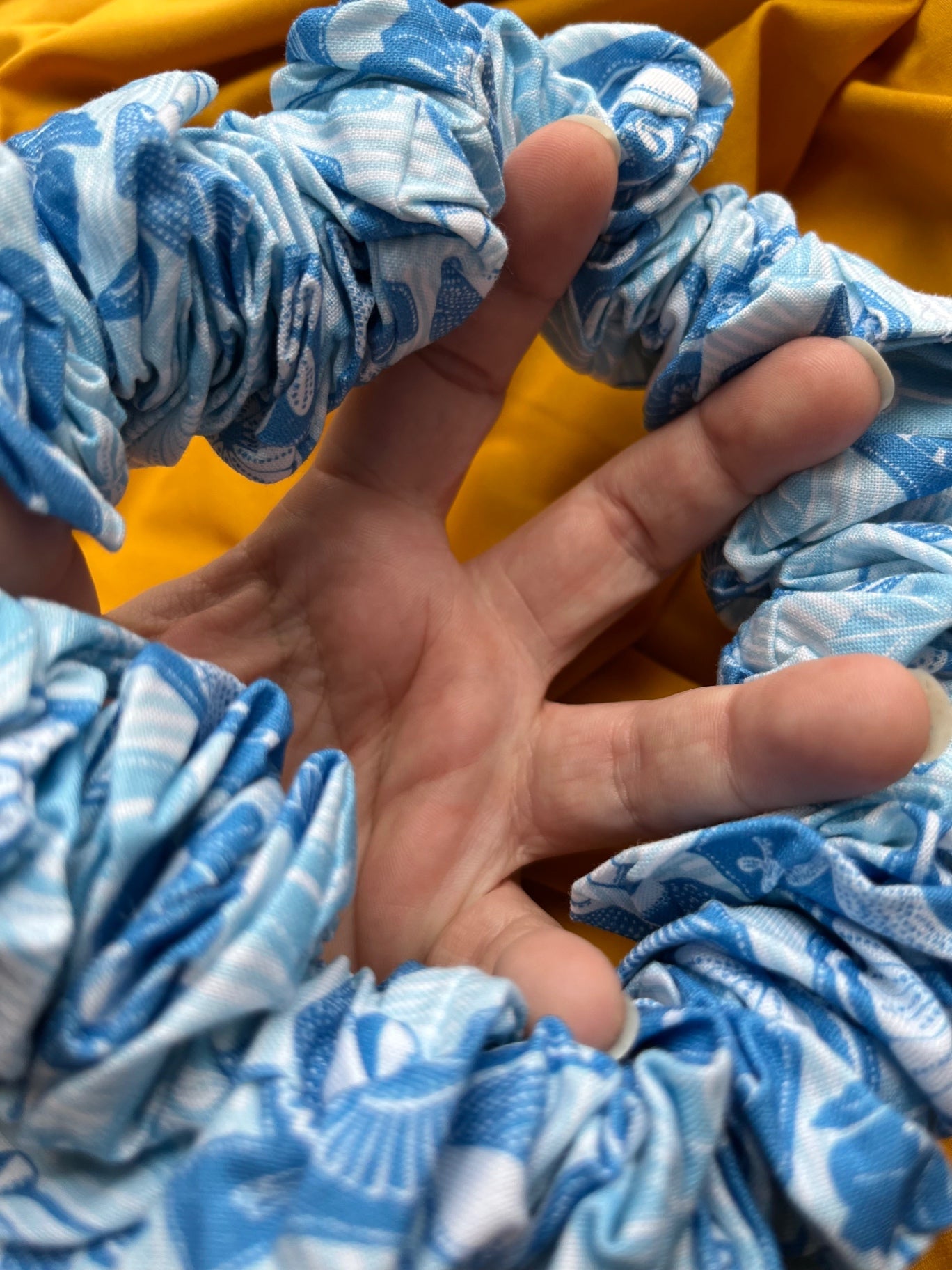 Giant XXL Oversized Scrunchie - Mediterranean Medley