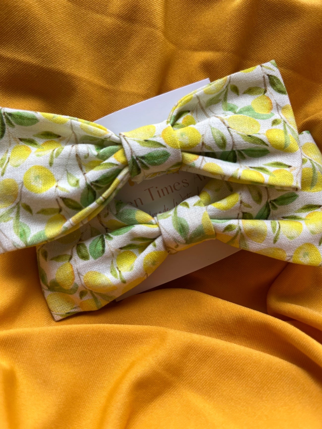 Hair Bow Clips - Zesty Lemon
