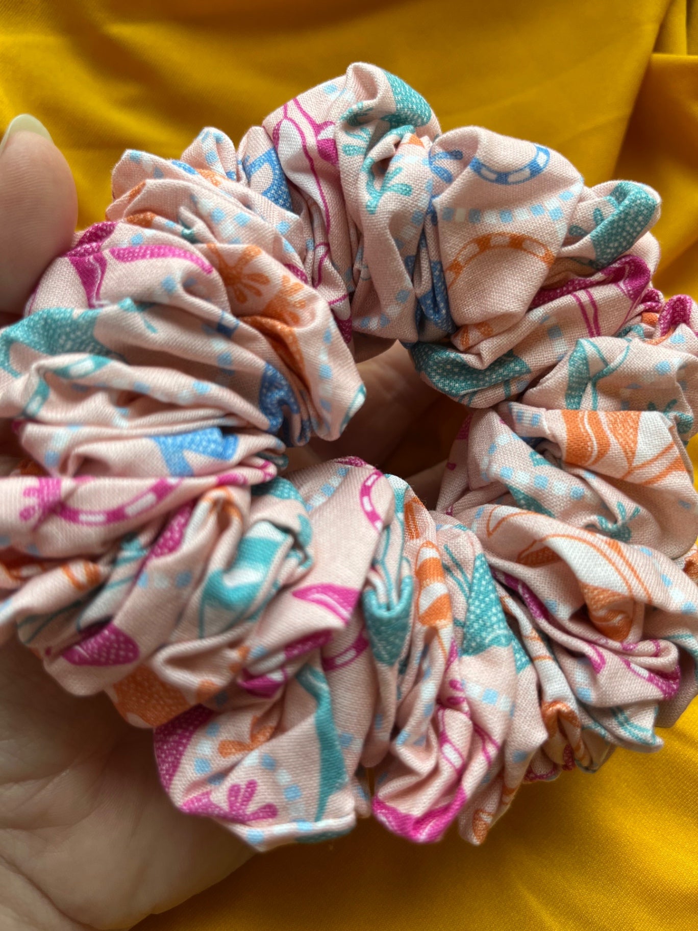 Giant XXL Oversized Scrunchie - Mediterranean Medley