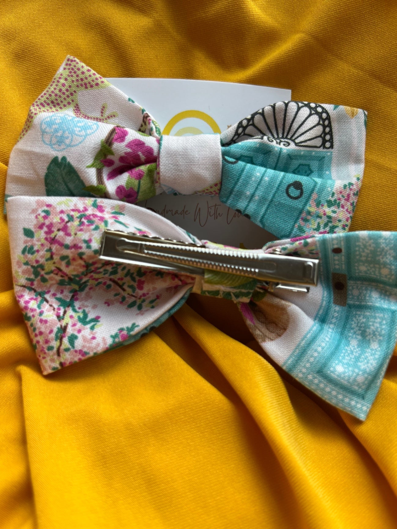 Hair Bow Clips - Mediterranean Medley