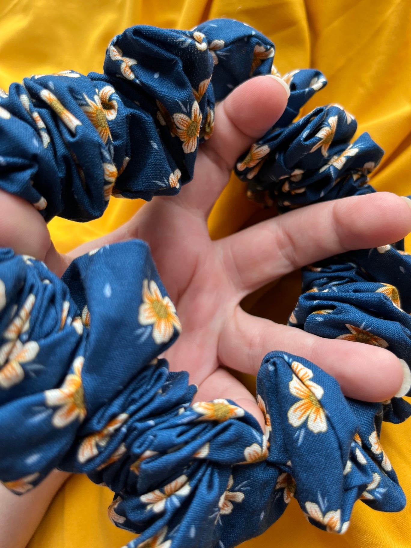 Giant XXL Oversized Scrunchie - Golden Sunflower