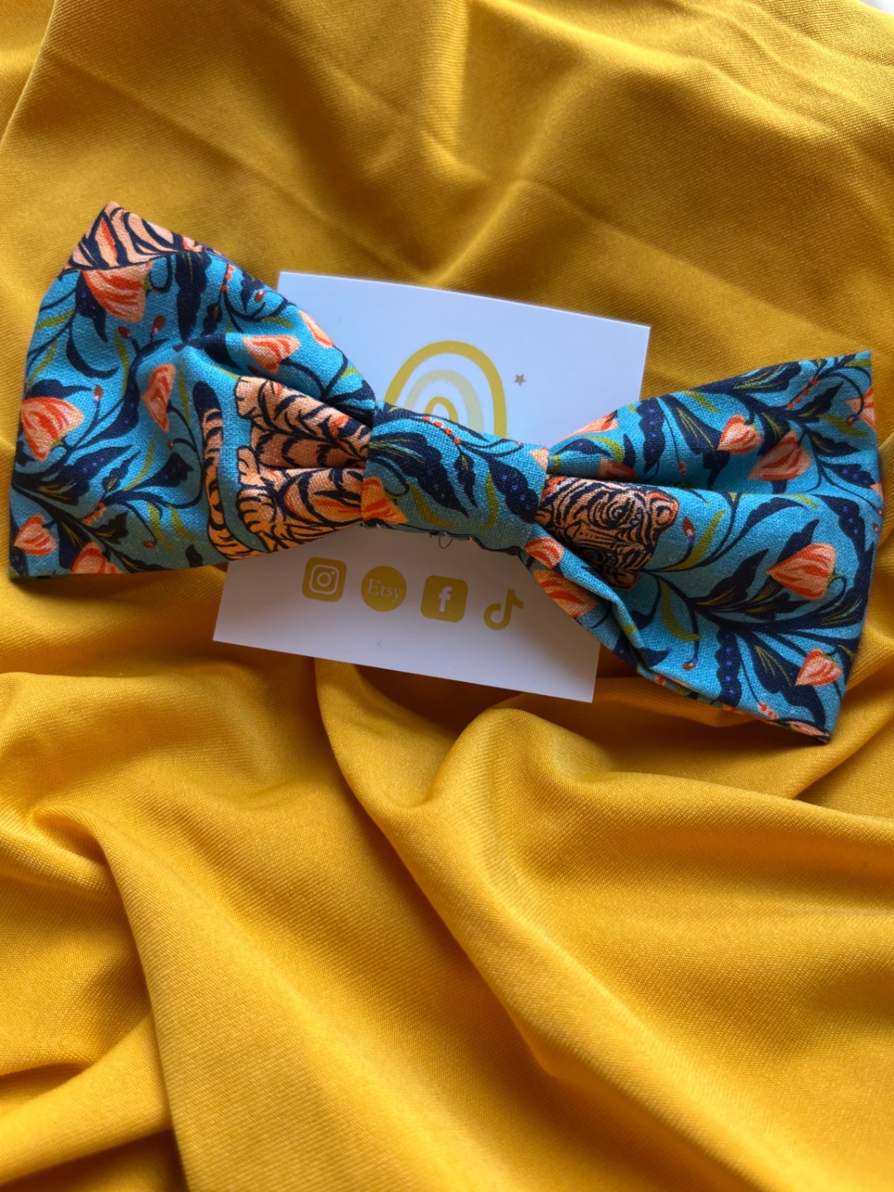 Hair Bow Clip - Majestic Jungle