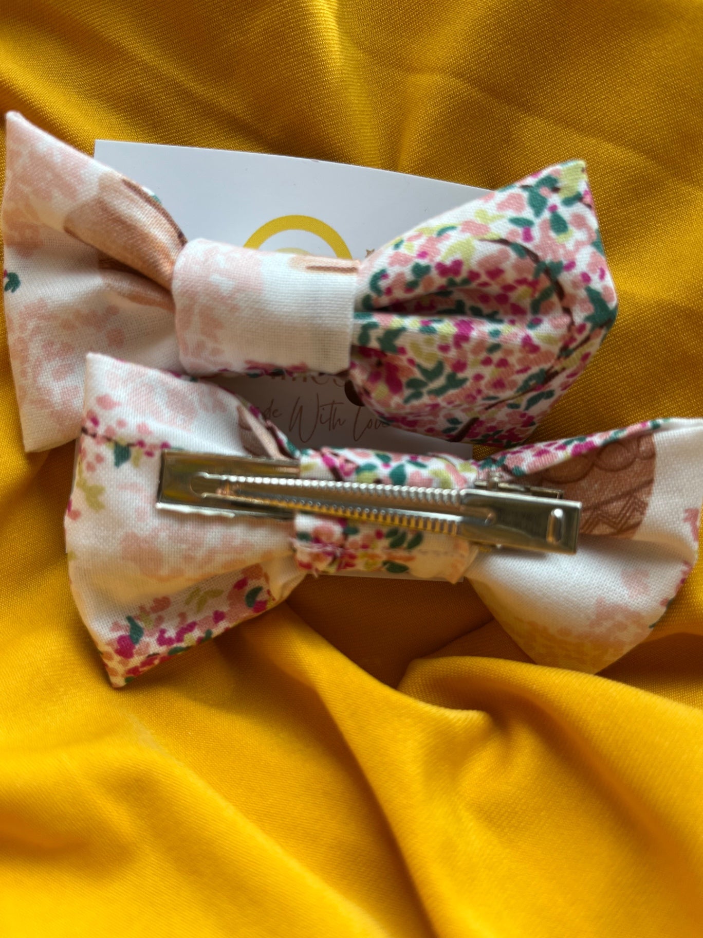Hair Bow Clips - Mediterranean Palm