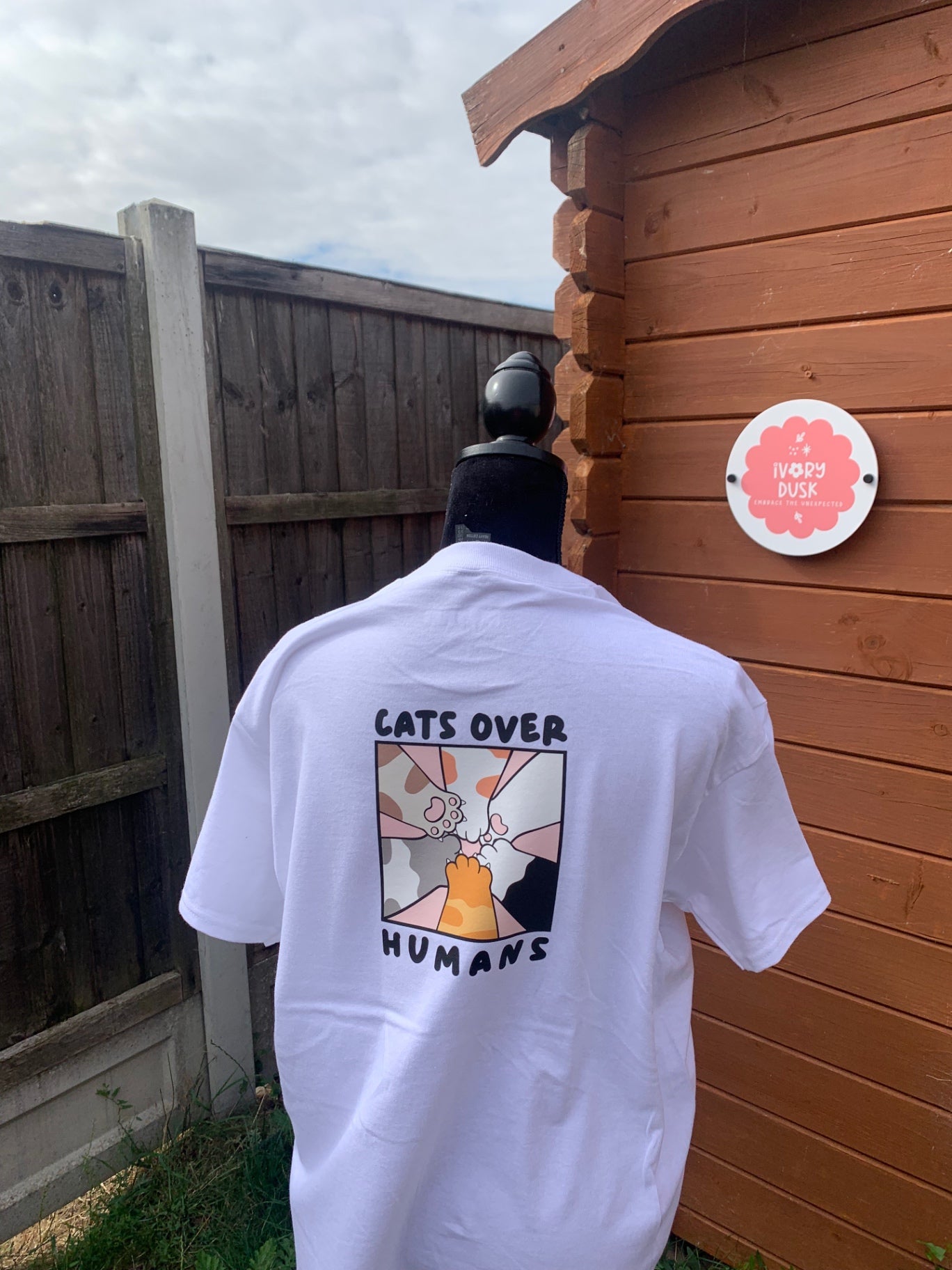 cats over humans tshirt size large