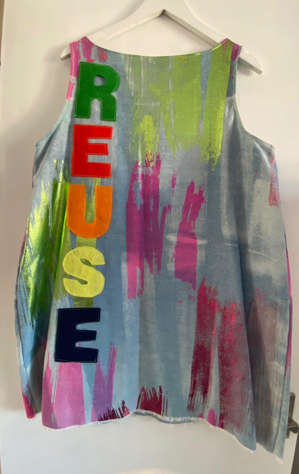 Neon Reuse Shift Dress
