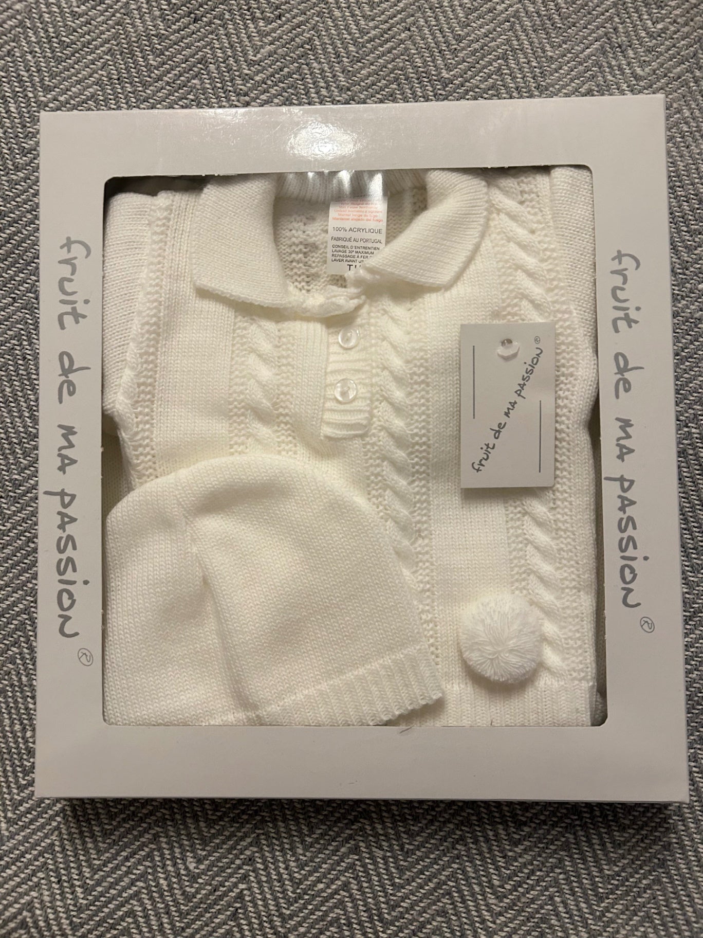 0-3m White Three Piece Box Set