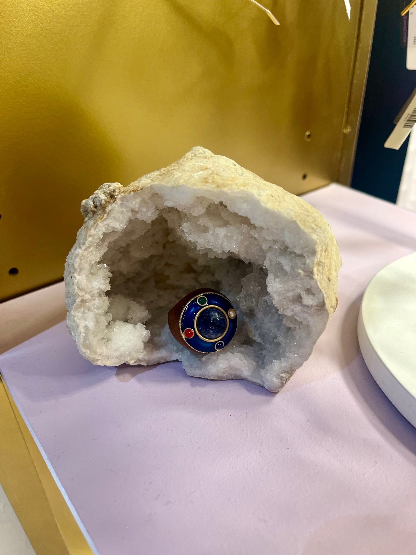 Celestial Alignment Sodalite & Wood Ring