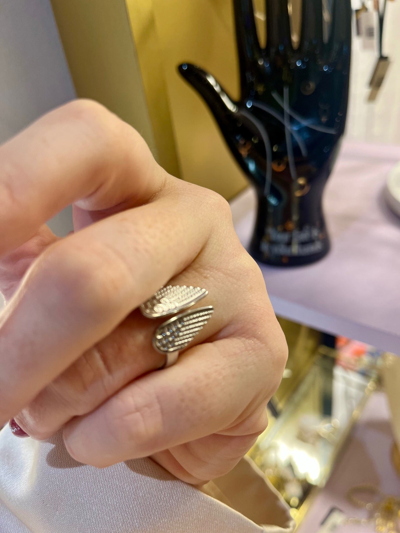 Guardian Wings Stainless Steel Ring