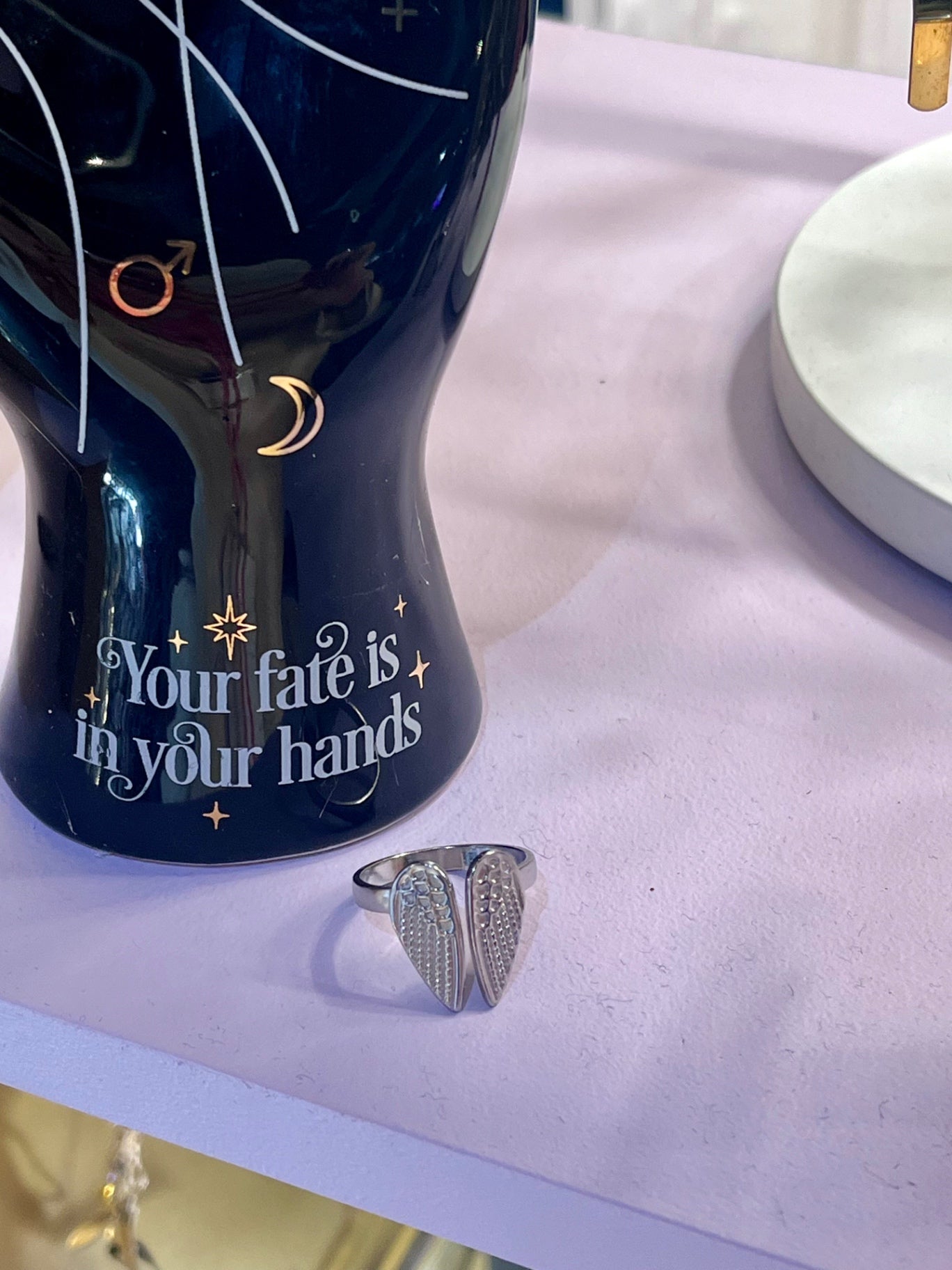 Guardian Wings Stainless Steel Ring