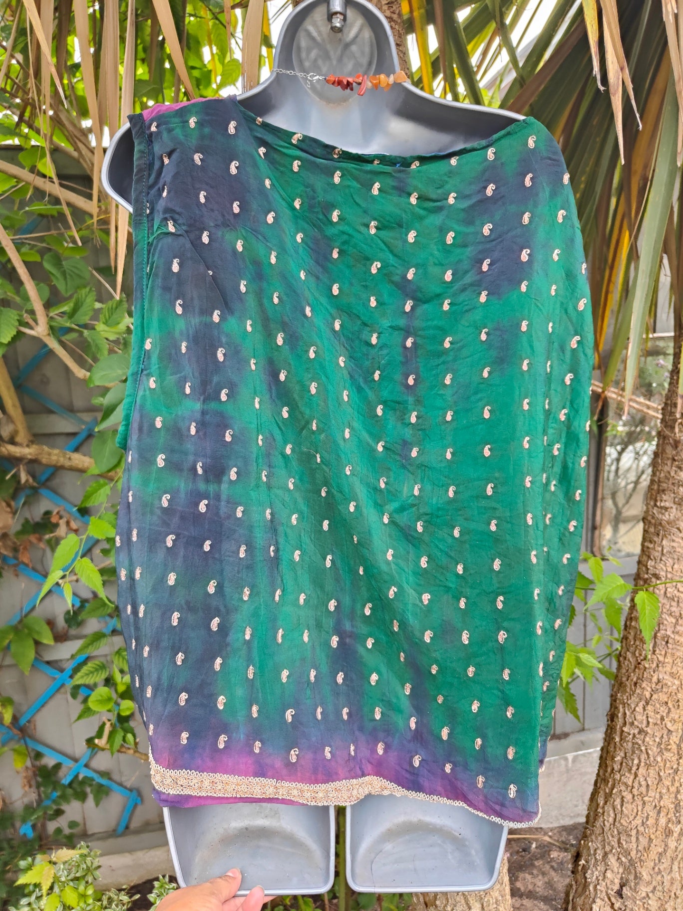 Mykonos jewel sari waistcoat/gilet /oversized