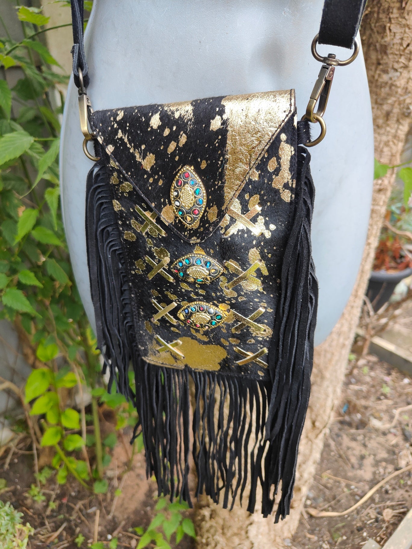 Yellowstone mobile bag- Black gold