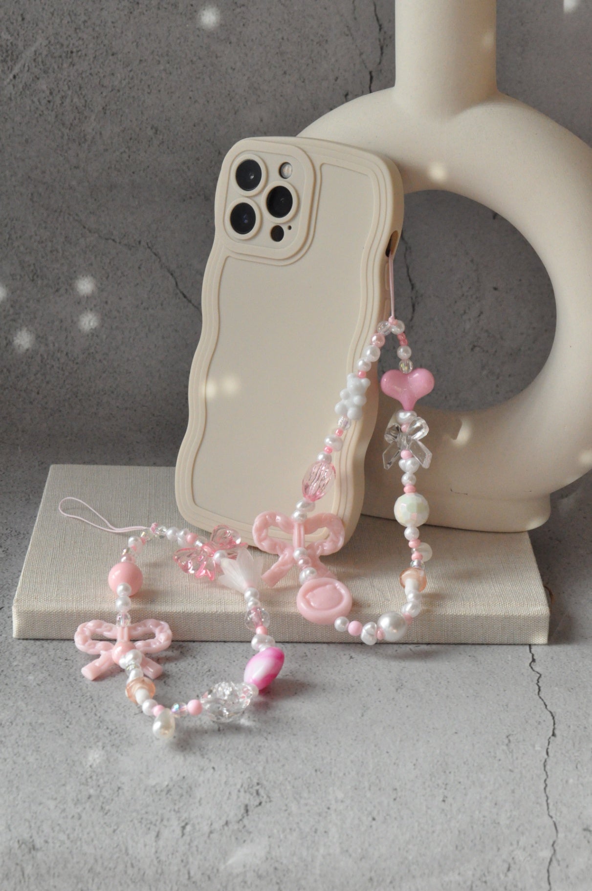 Pastel Pink Phone Charm