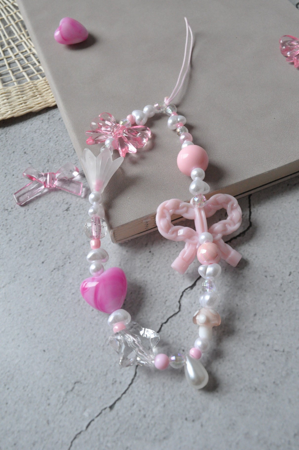 Pastel Pink Phone Charm