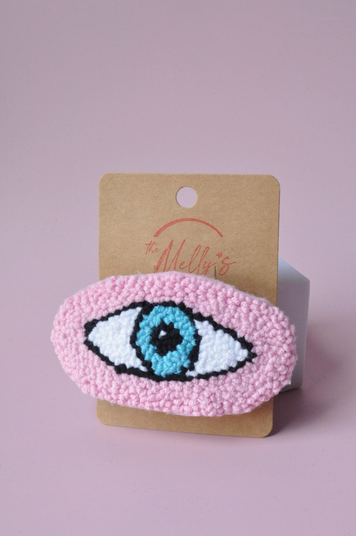Pink Tufted Hair Clip