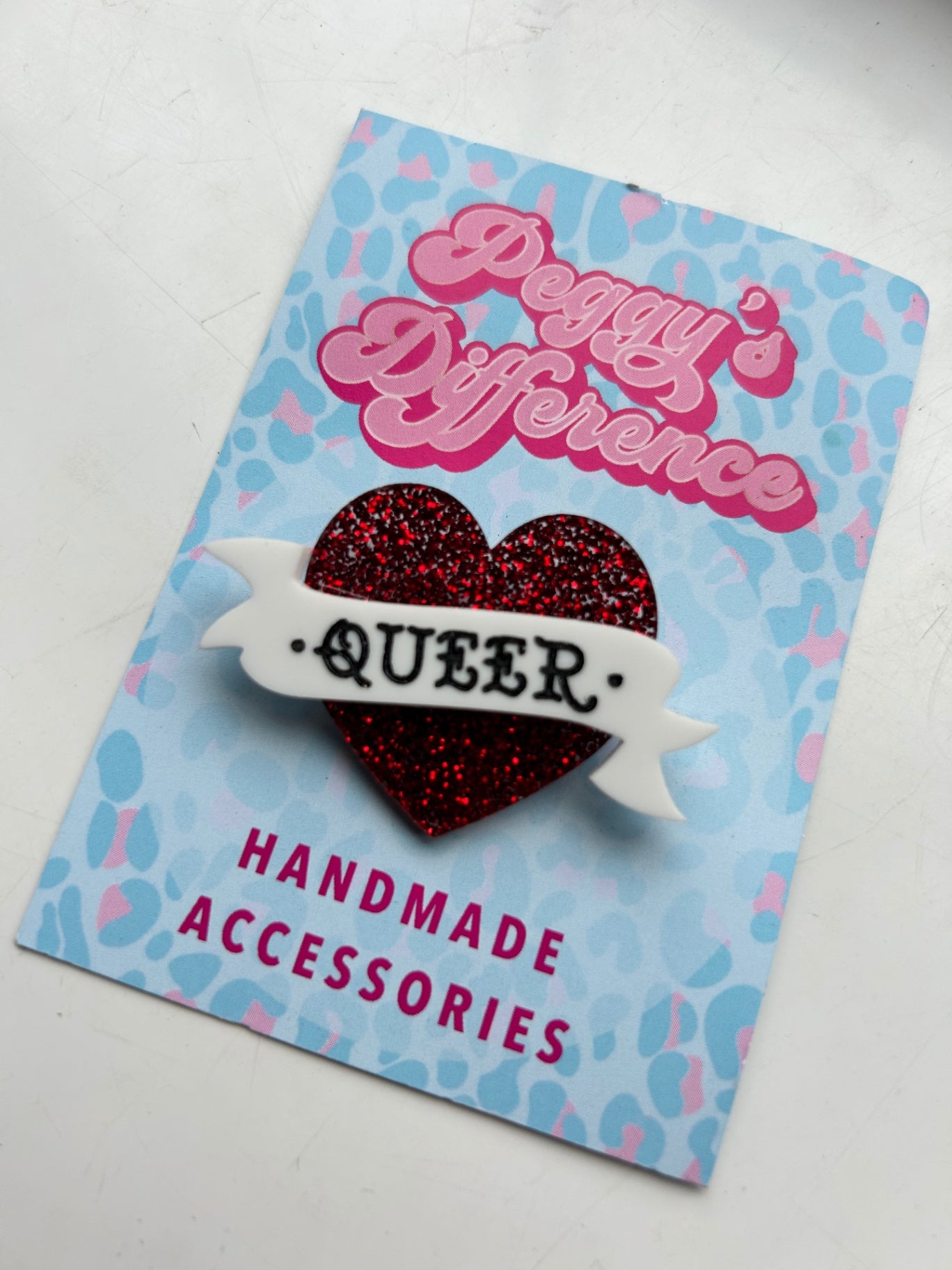 Queer Tattoo Heart Brooch