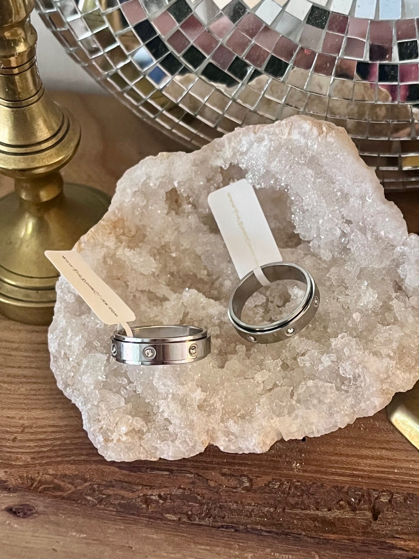✨ Silver Serenity Spinner Ring Size 11 ✨