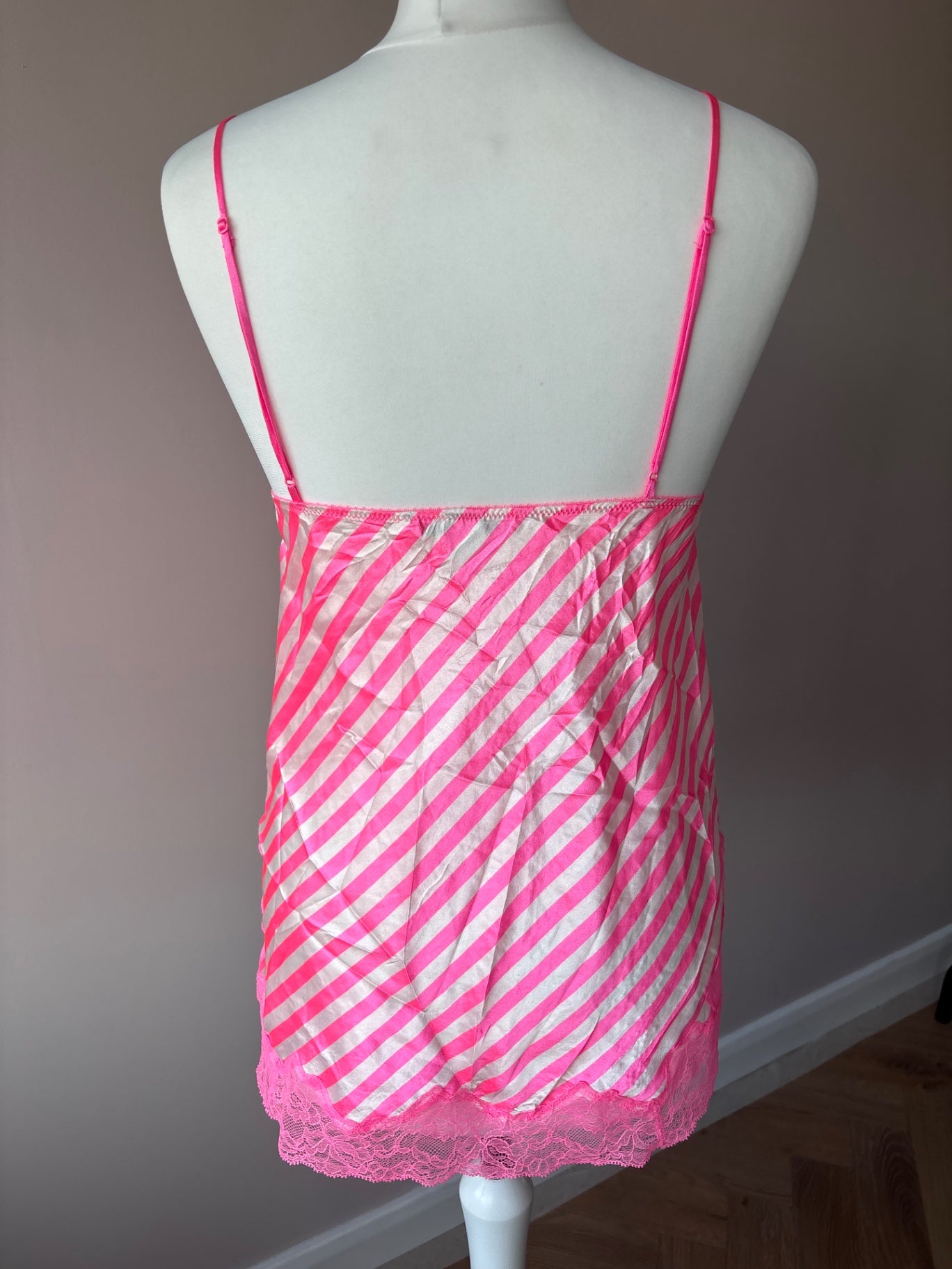 Pink striped cami top