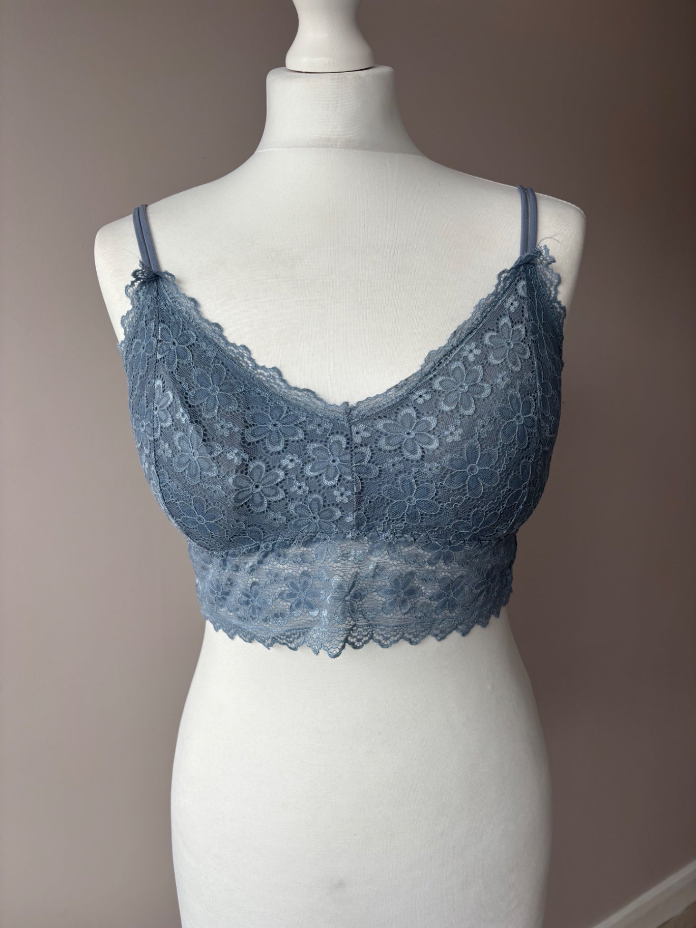Blue bralette top