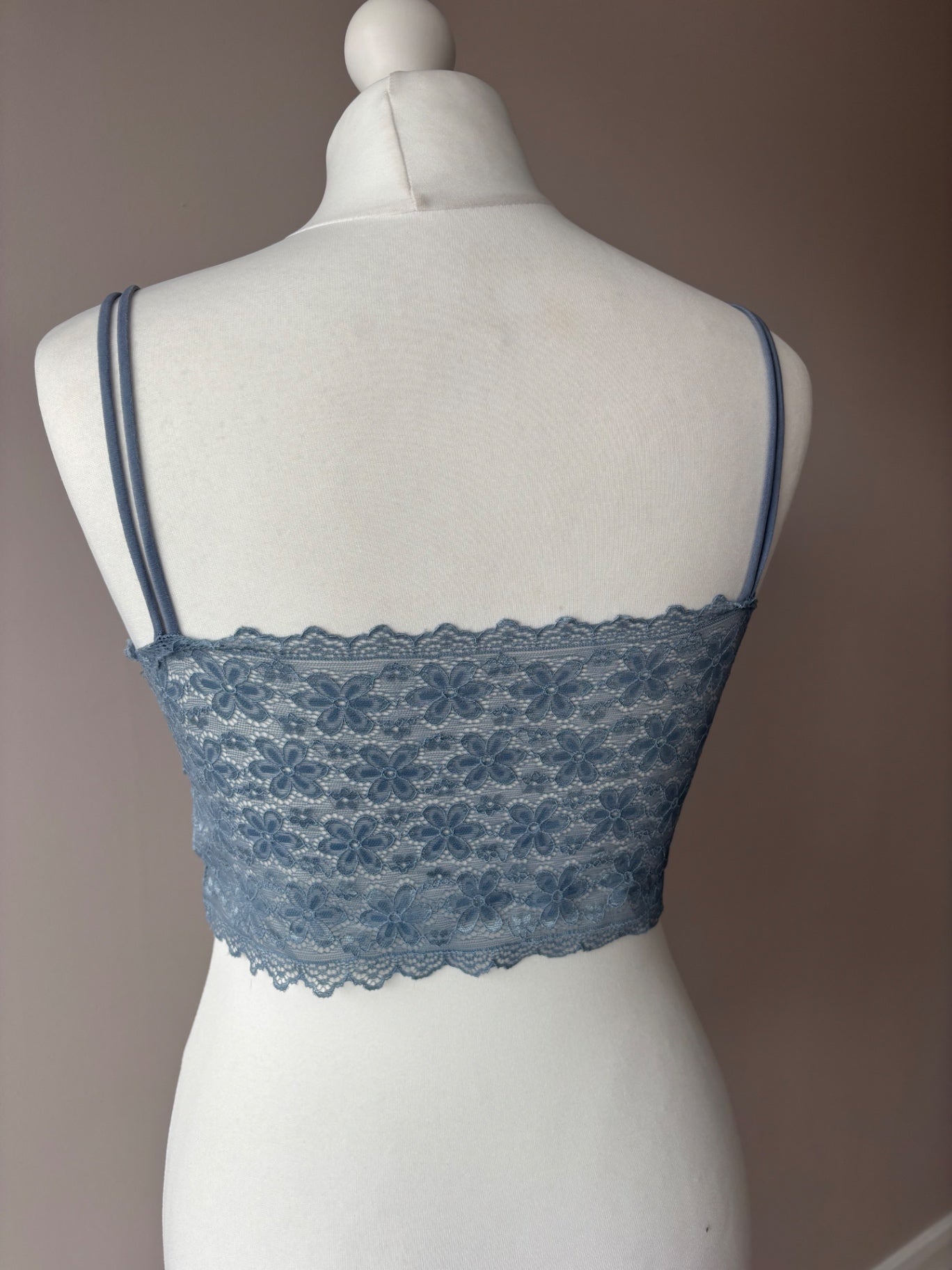 Blue bralette top