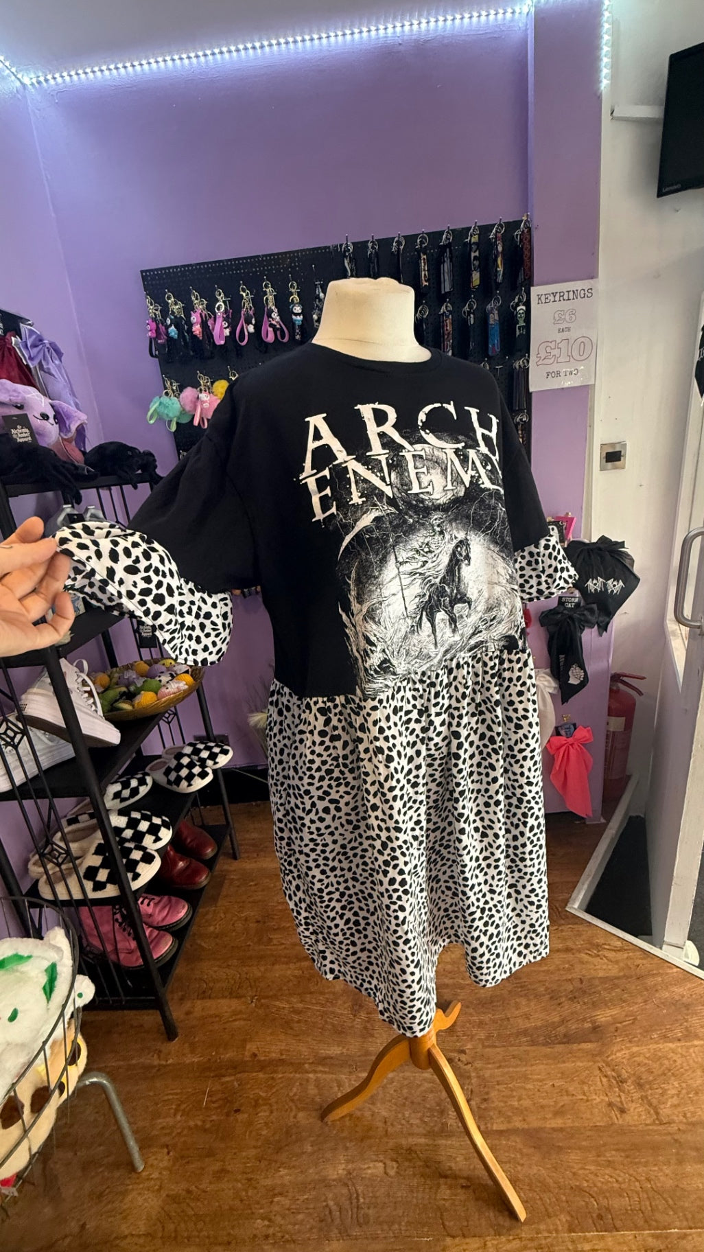Arch enemy reworked smock dress with pockets