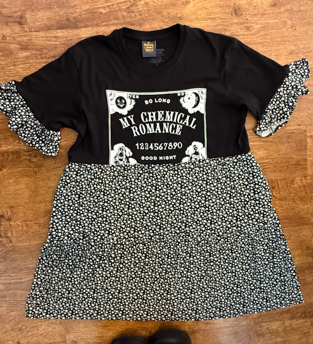 My Chemical Romance rework Dress stars and hearts pattern