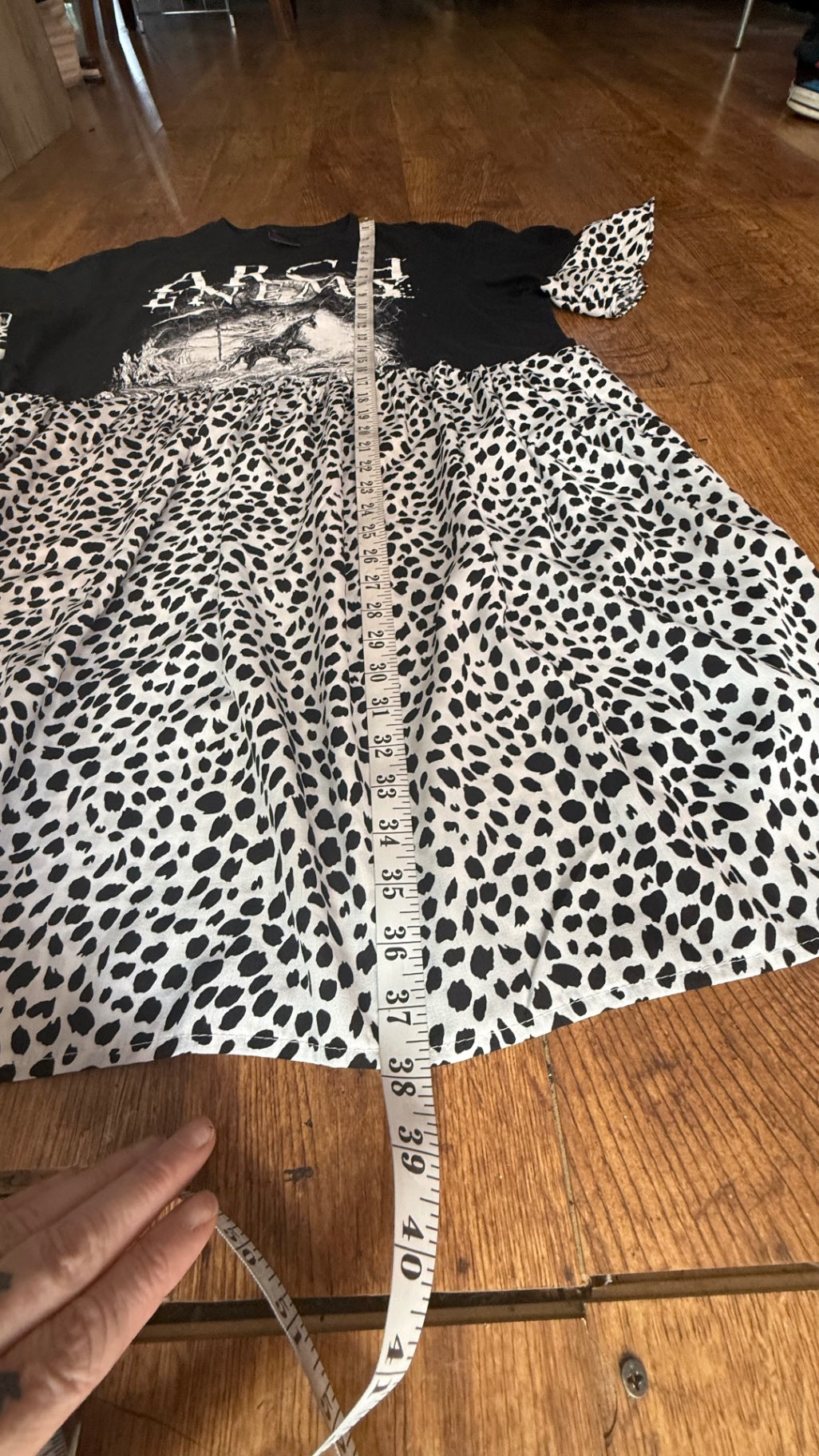 Arch enemy reworked smock dress with pockets