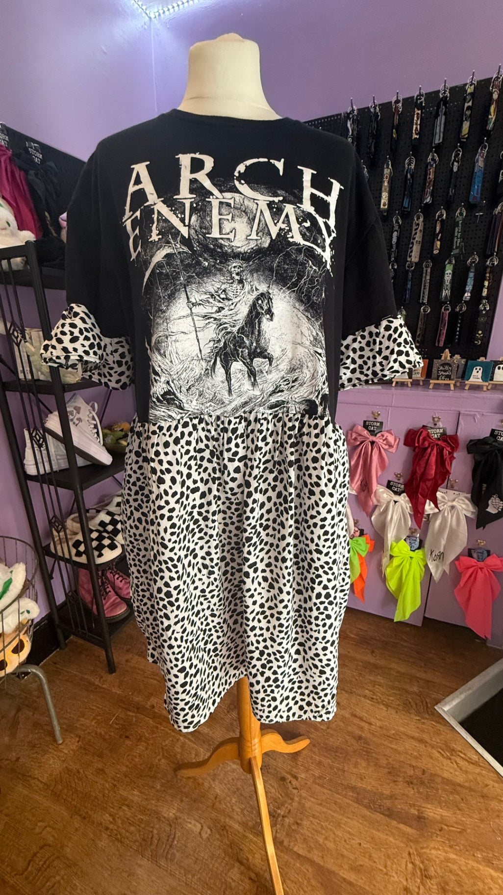 Arch enemy reworked smock dress with pockets
