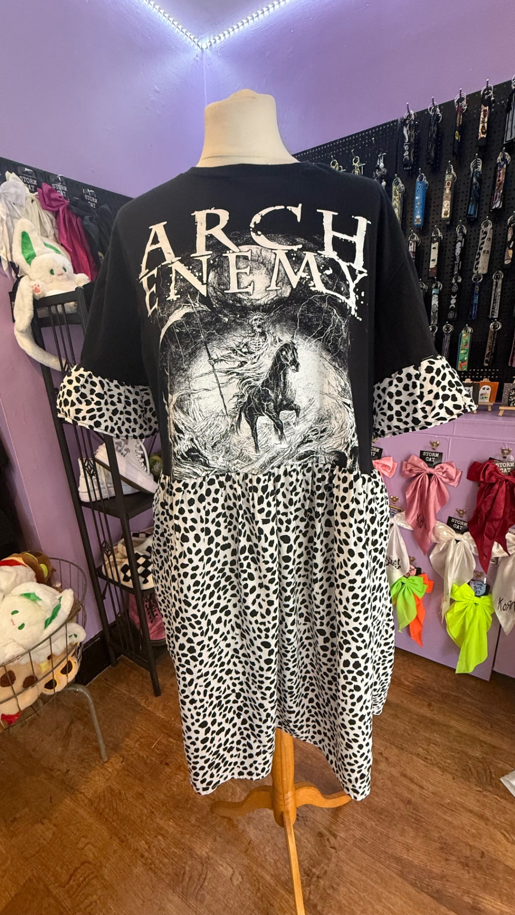 Arch enemy reworked smock dress with pockets