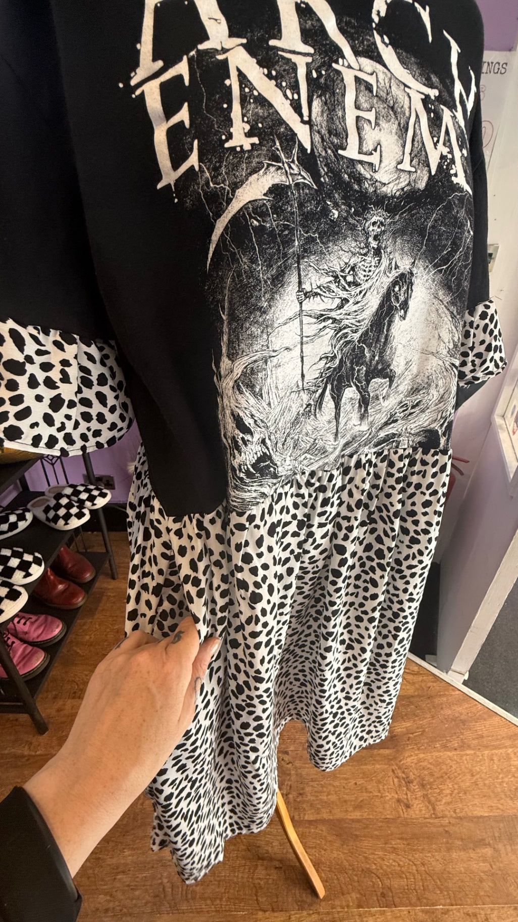 Arch enemy reworked smock dress with pockets