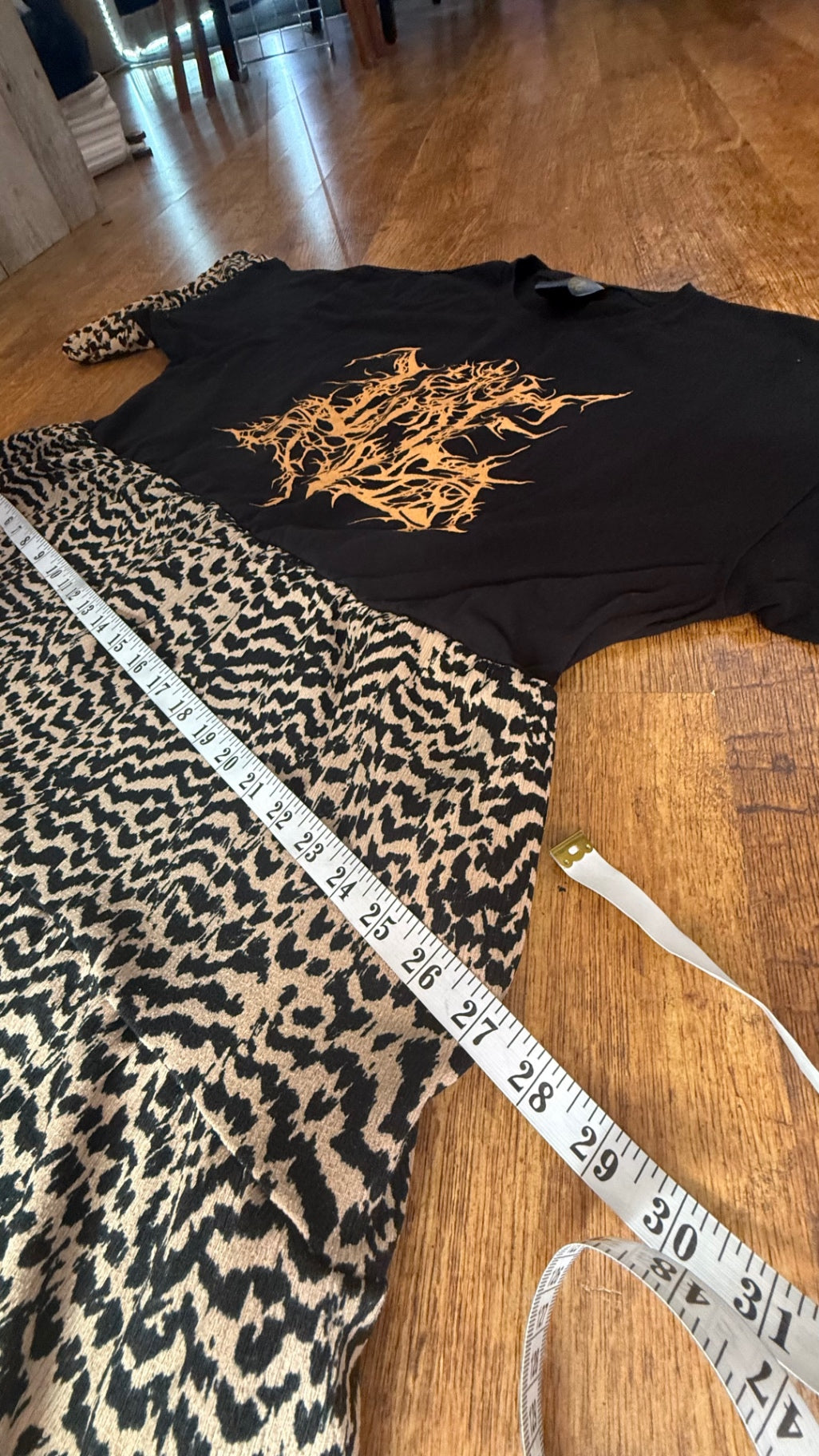 WOE death metal reworked babydoll dress with pockets