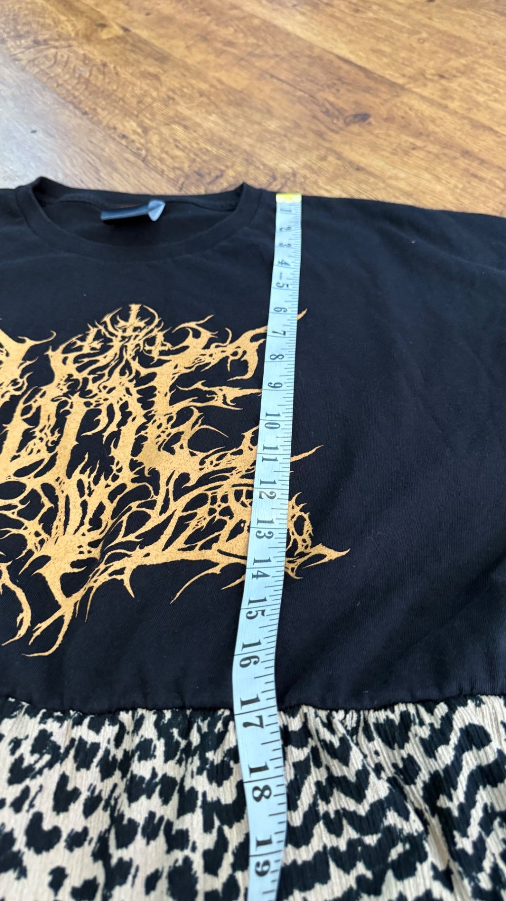 WOE death metal reworked babydoll dress with pockets