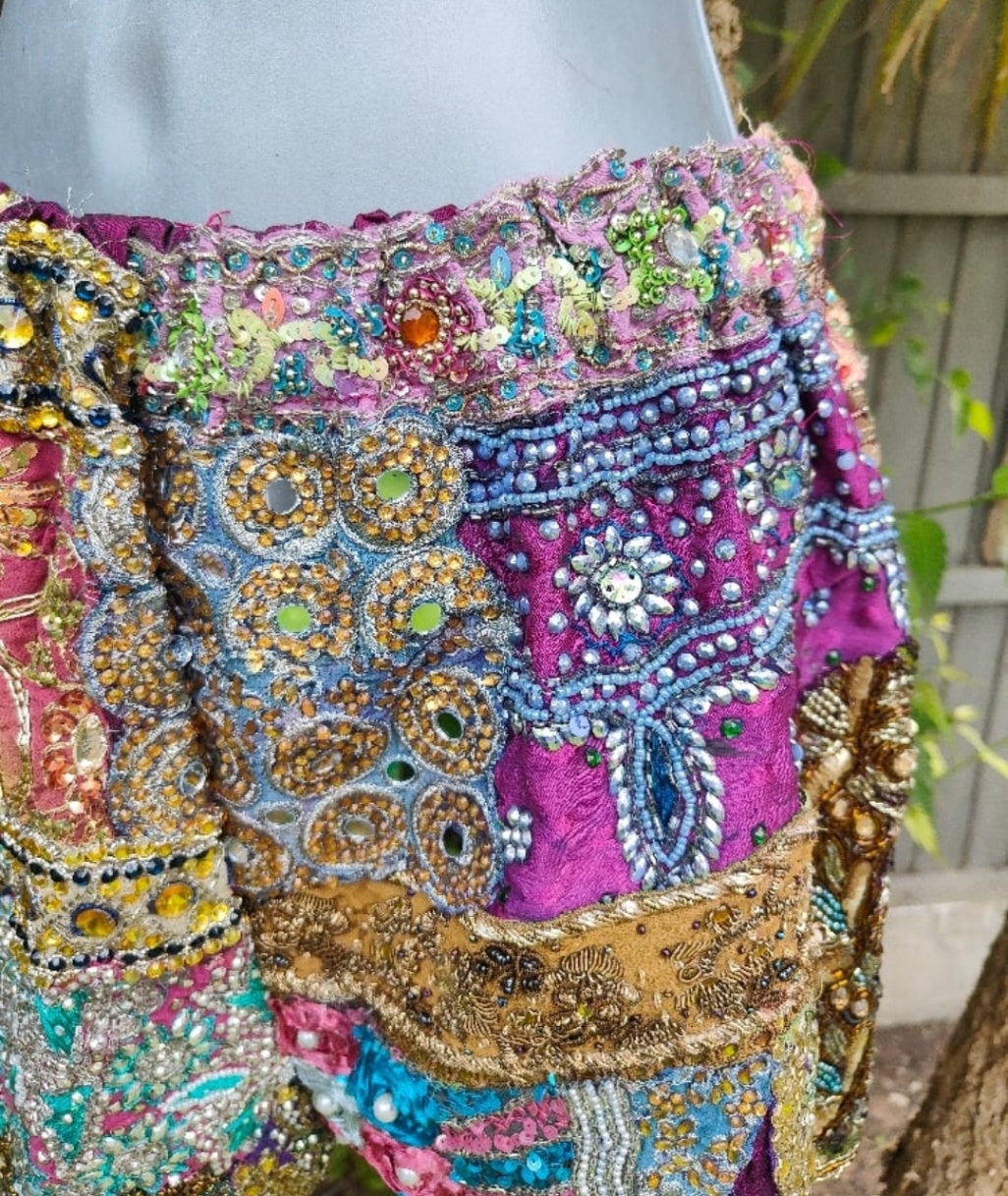 Mykonos jewel sequin shorts 8-12 uk