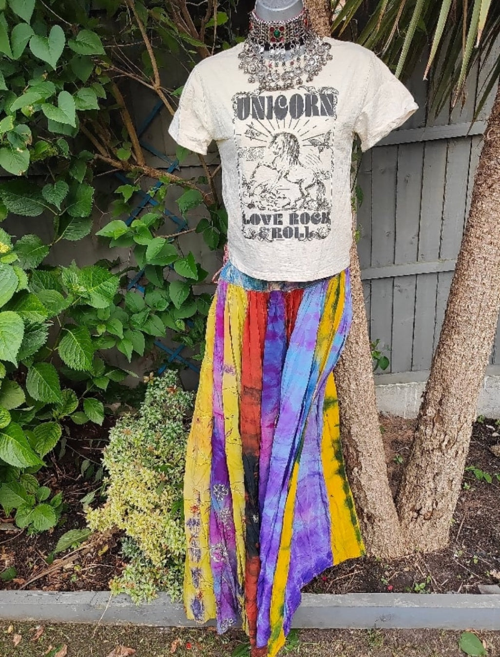 Paros sari panel maxi skirt waist upto 44 inches