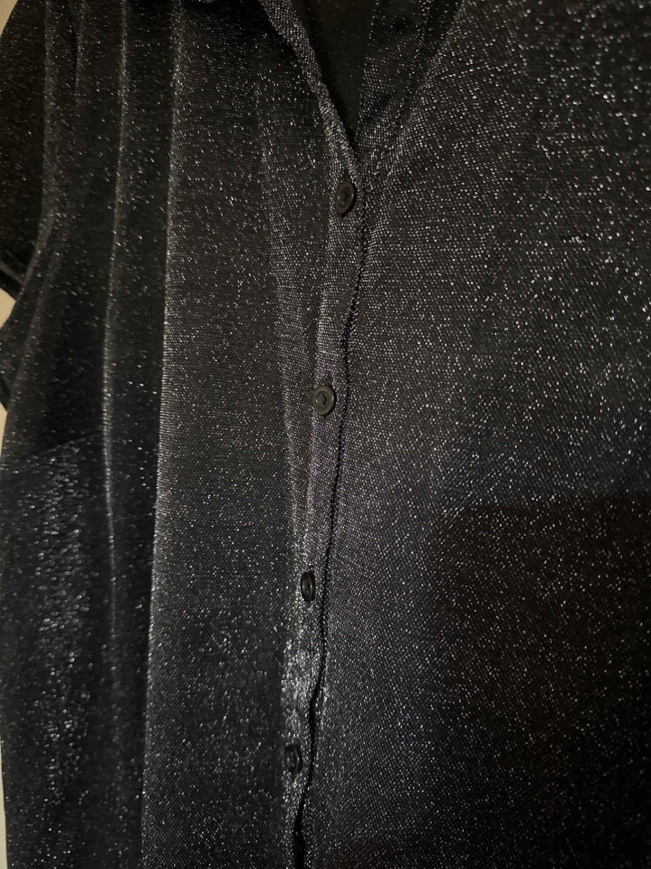 Vintage sheer black shirt
