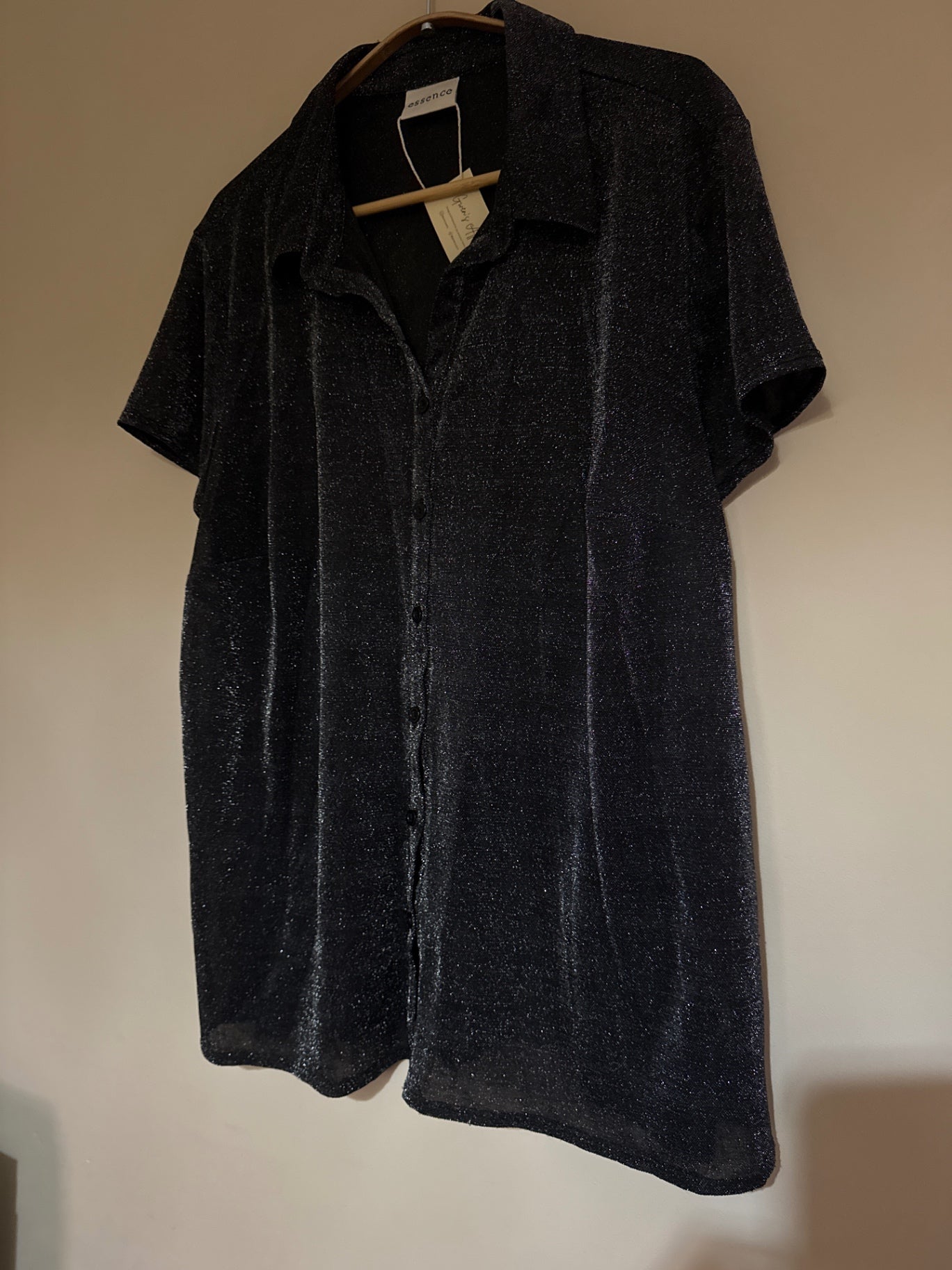 Vintage sheer black shirt