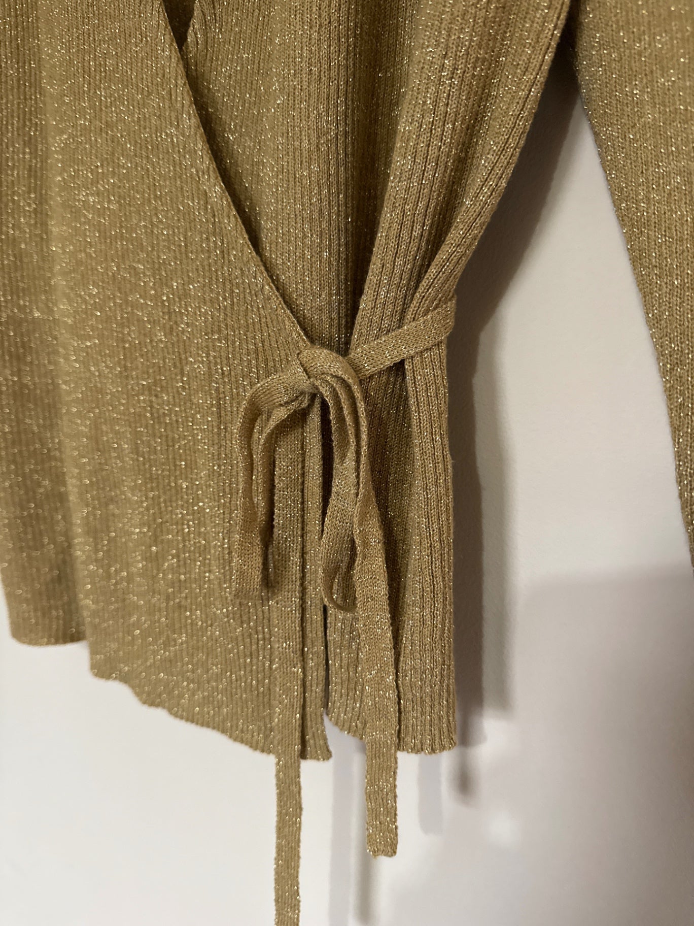Vintage Gold Kaleidoscope Wrap Top