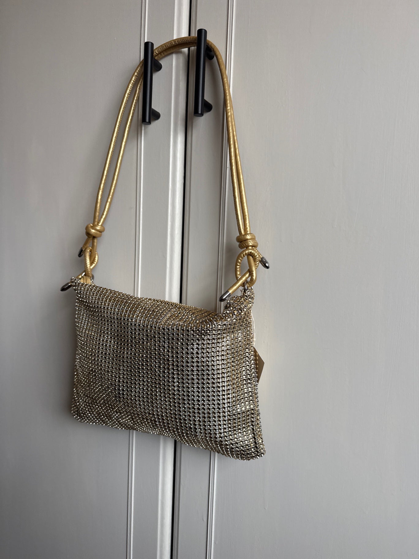 Preloved gold sequin bag