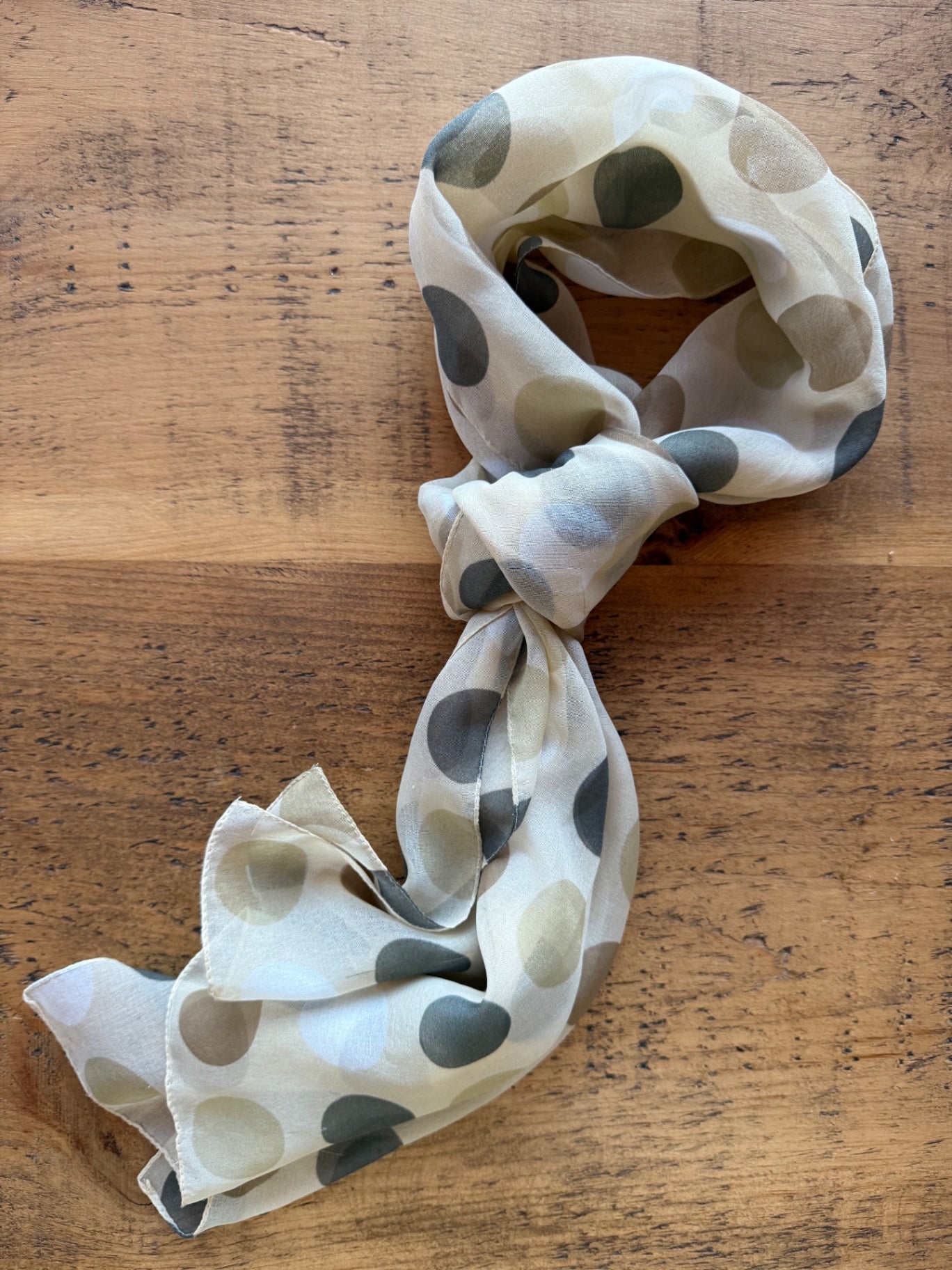 Vintage Polka Dot Scarf