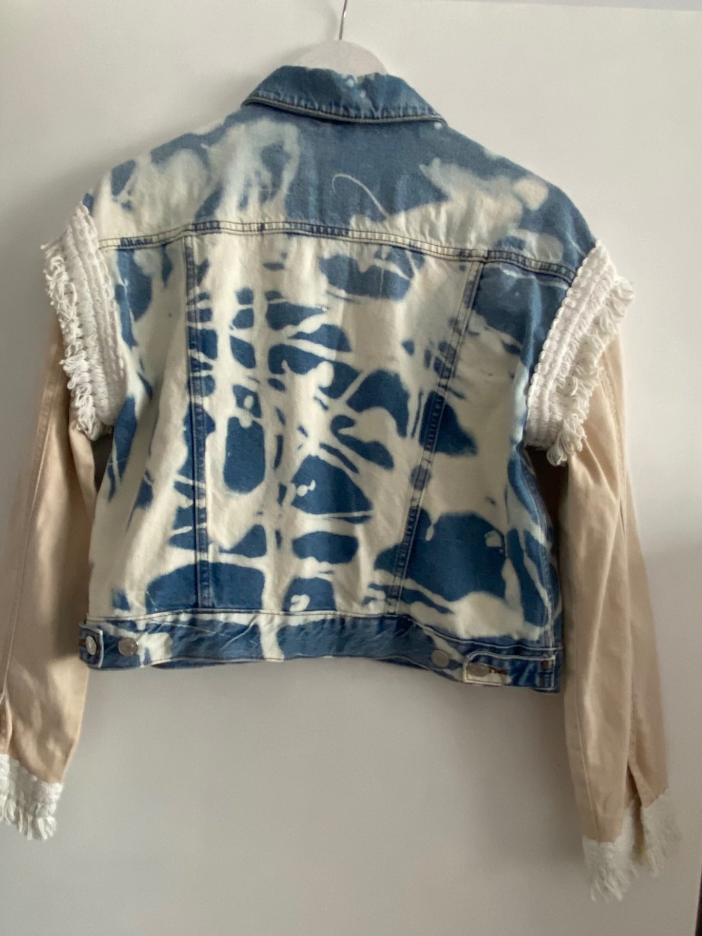Bleach Effect Denim Jean Jacket