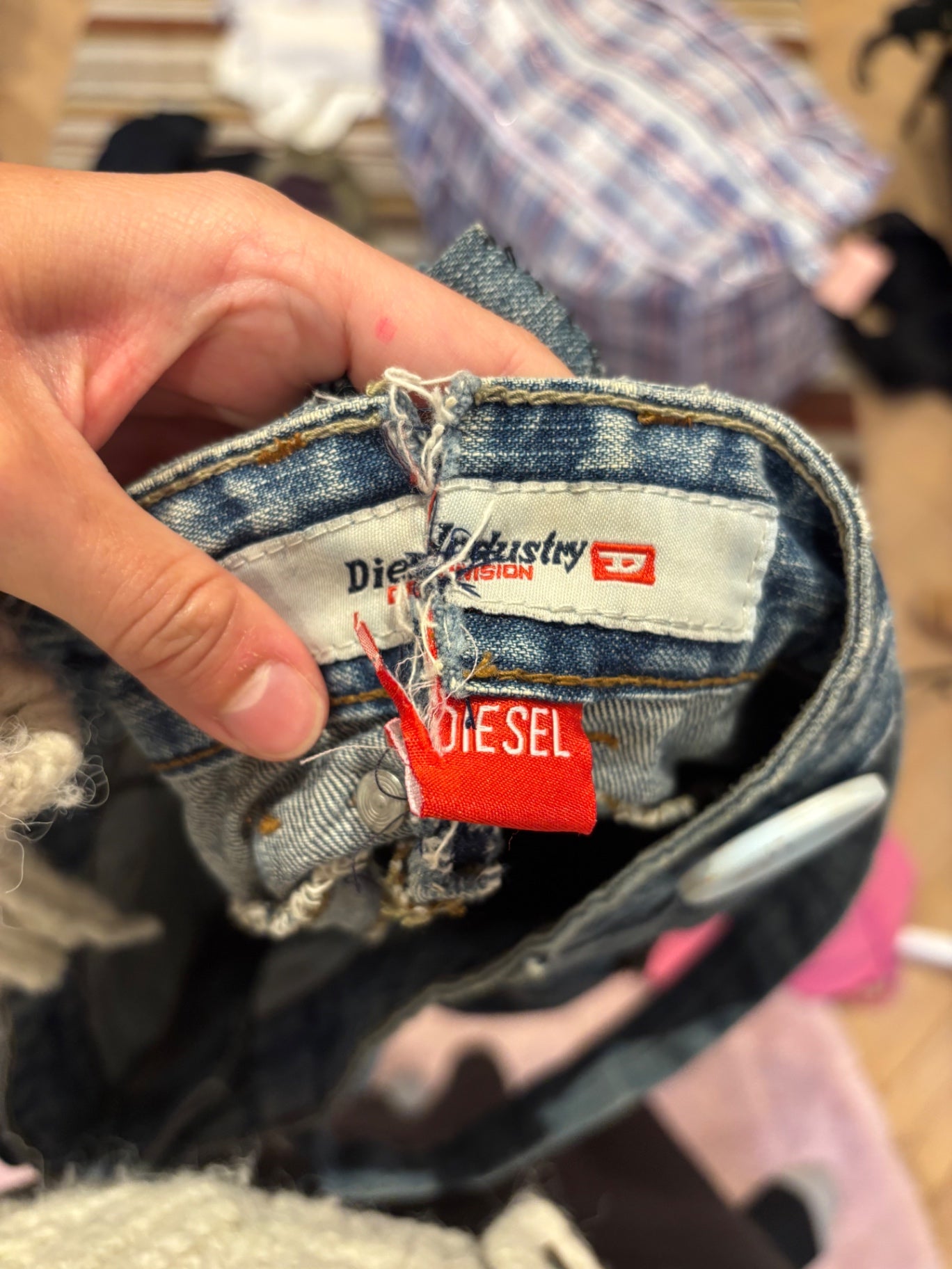 Reworked bag out of diesel Jeans