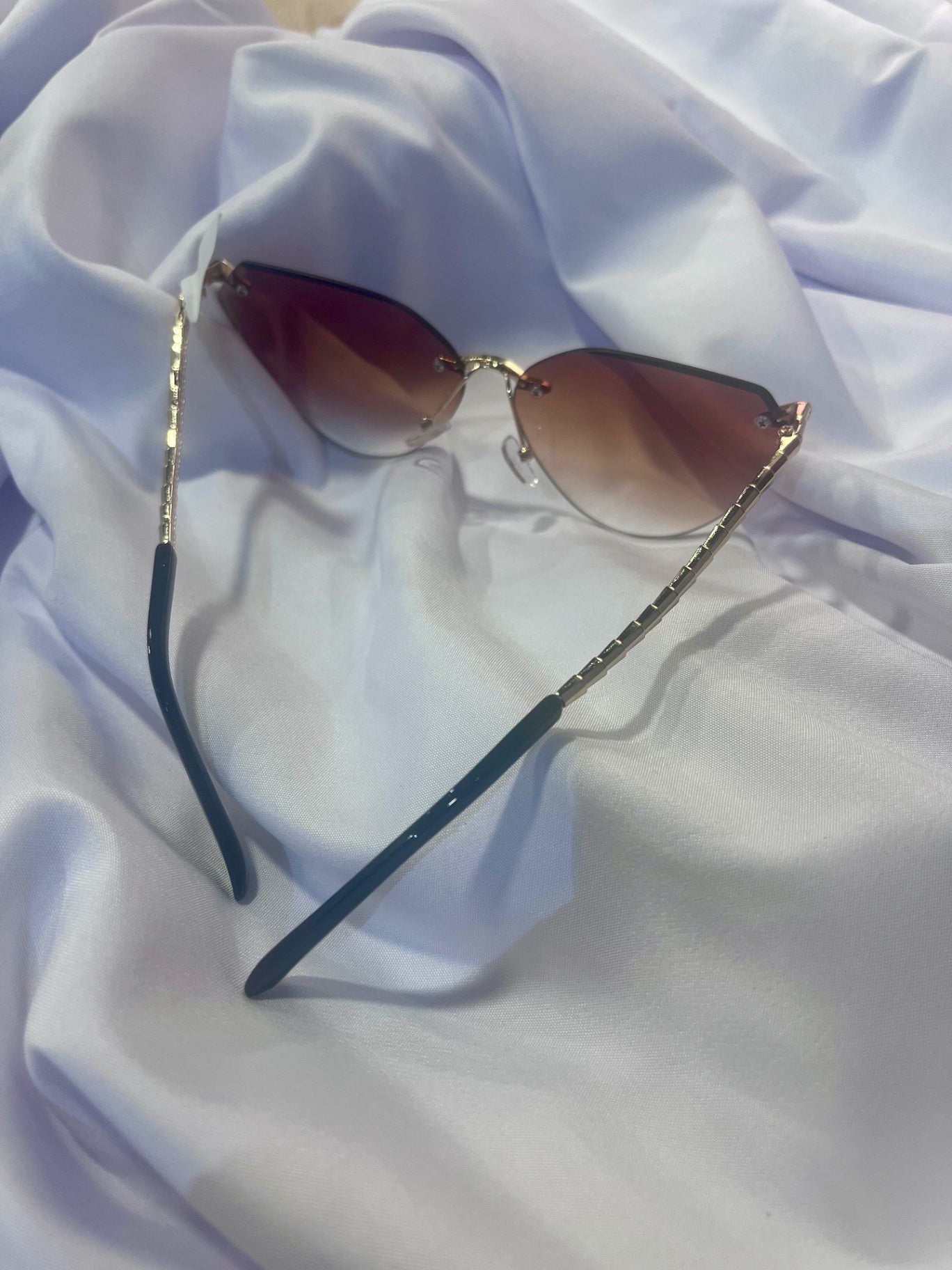Selena Snake Cat-Eye Sunglasses Tea