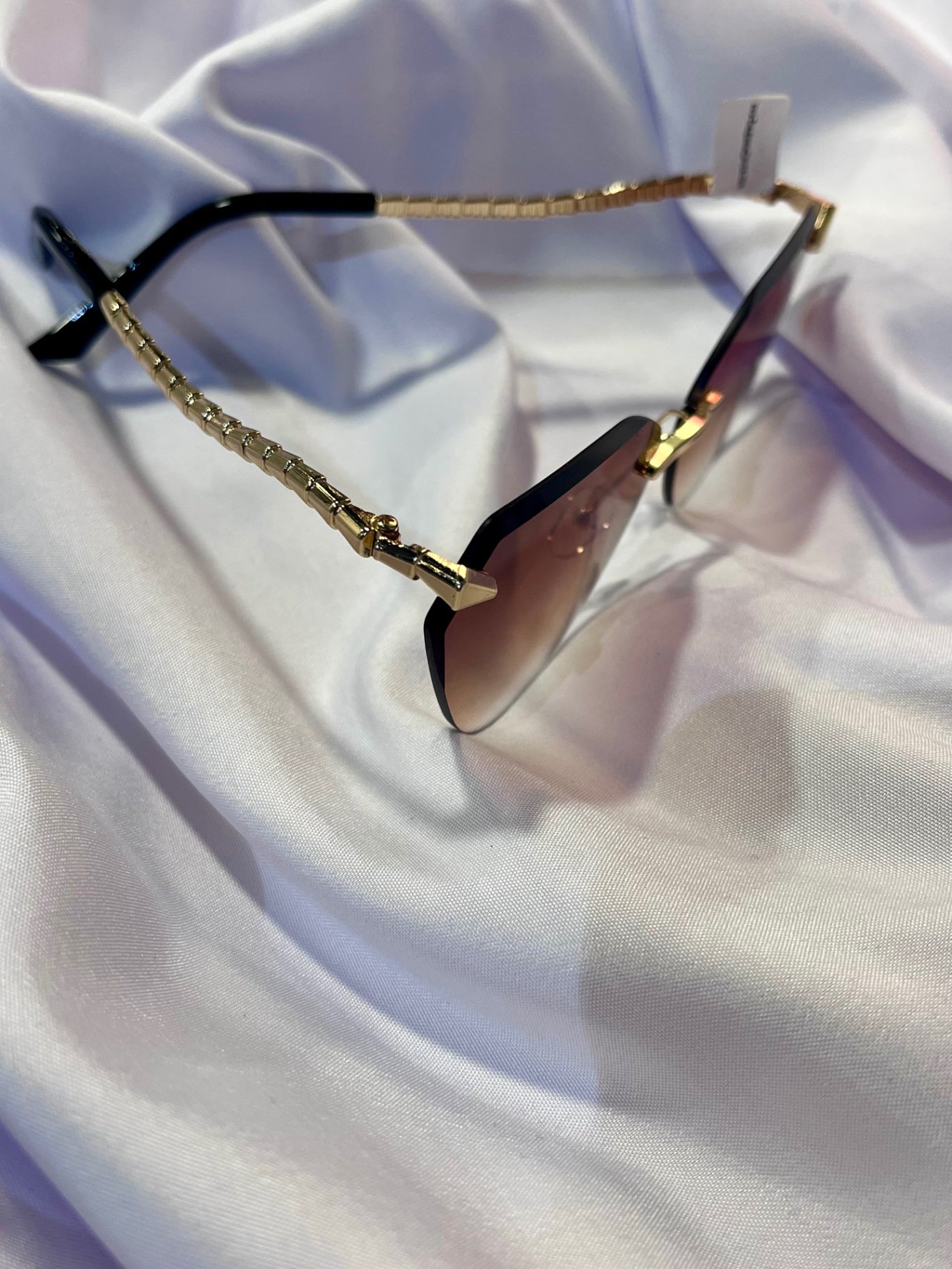 Selena Snake Cat-Eye Sunglasses Tea