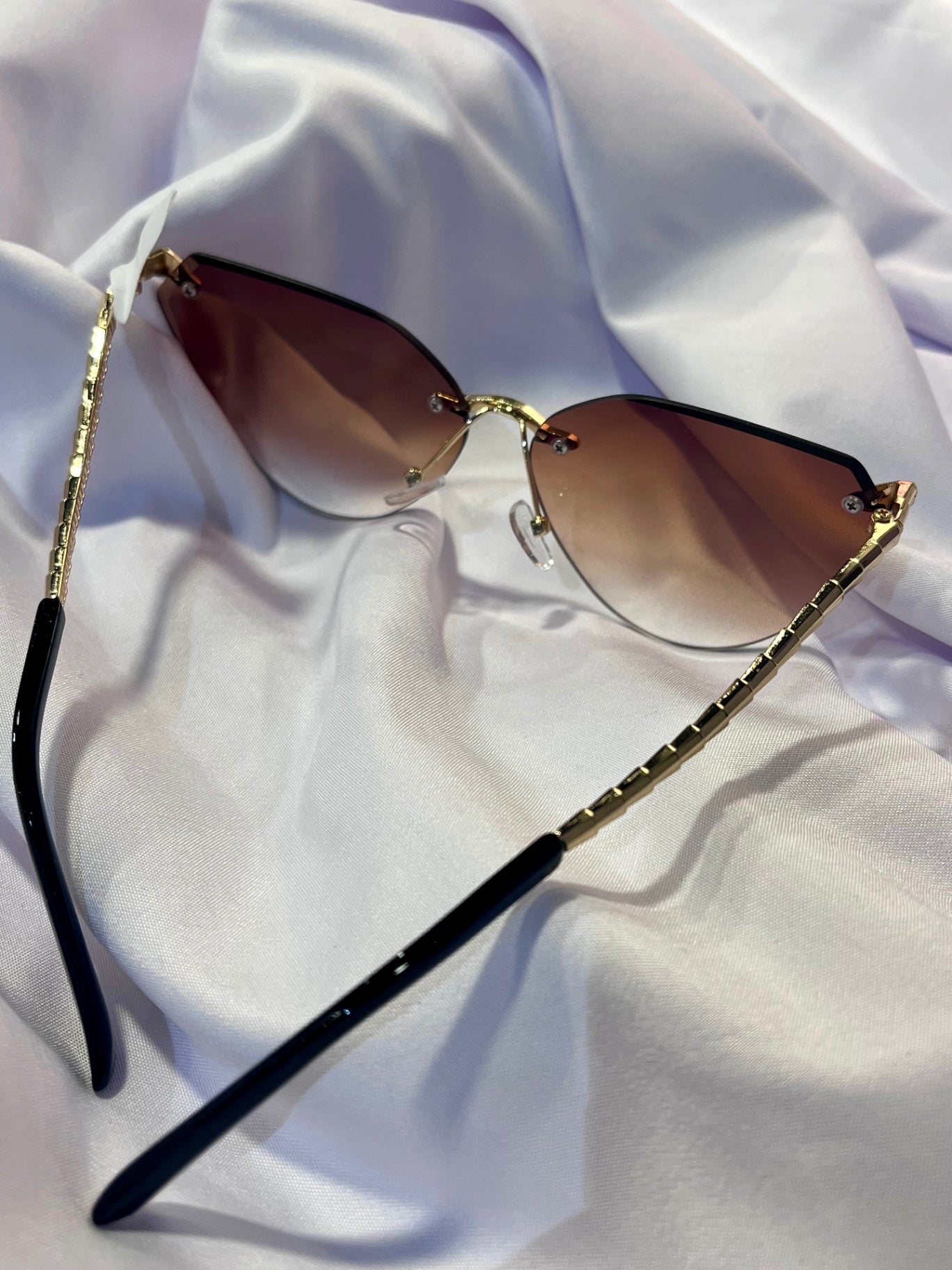 Selena Snake Cat-Eye Sunglasses Tea