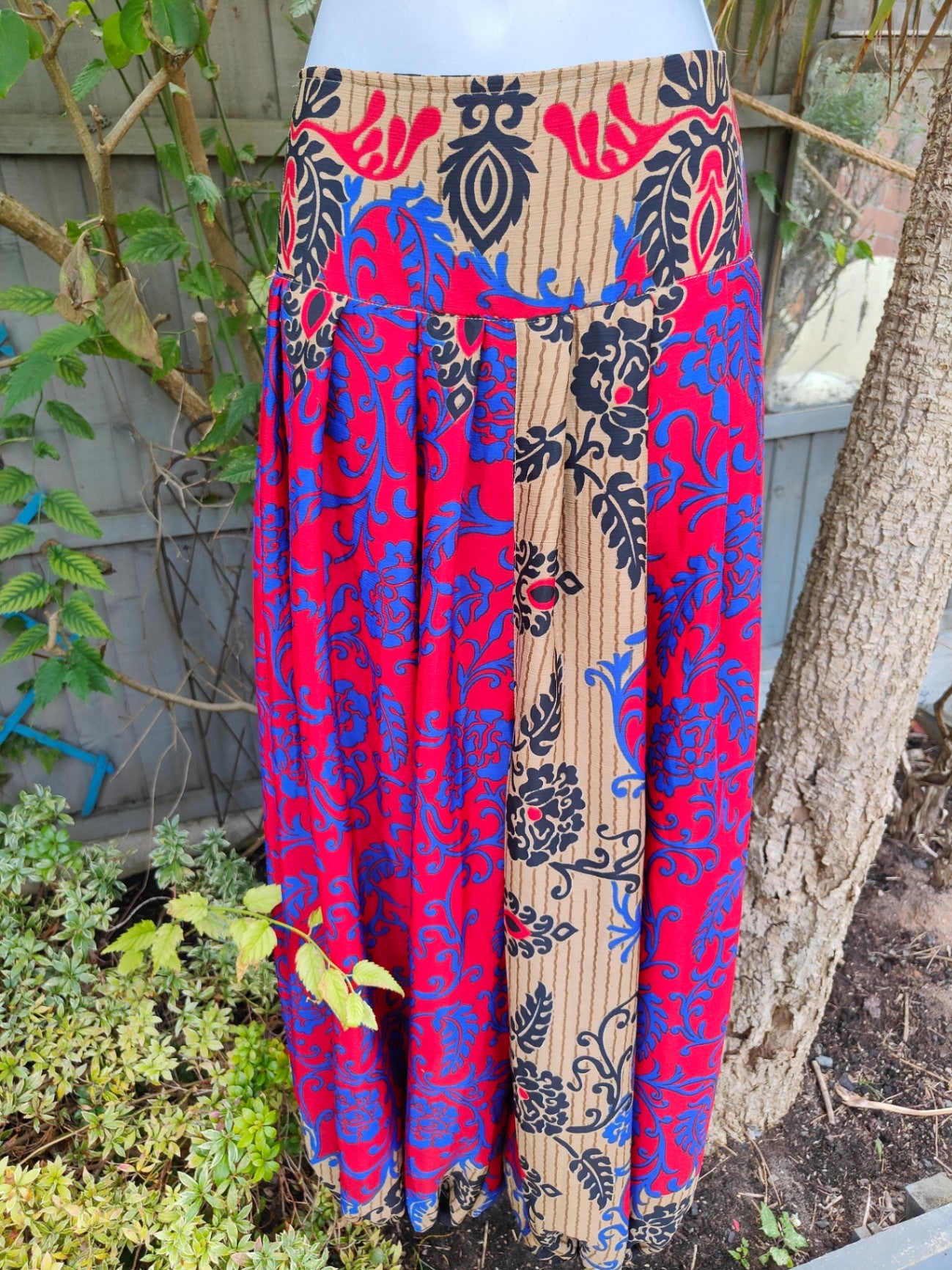 Hareems bloomer balloon trousers & scarf 6-16 Red Blue