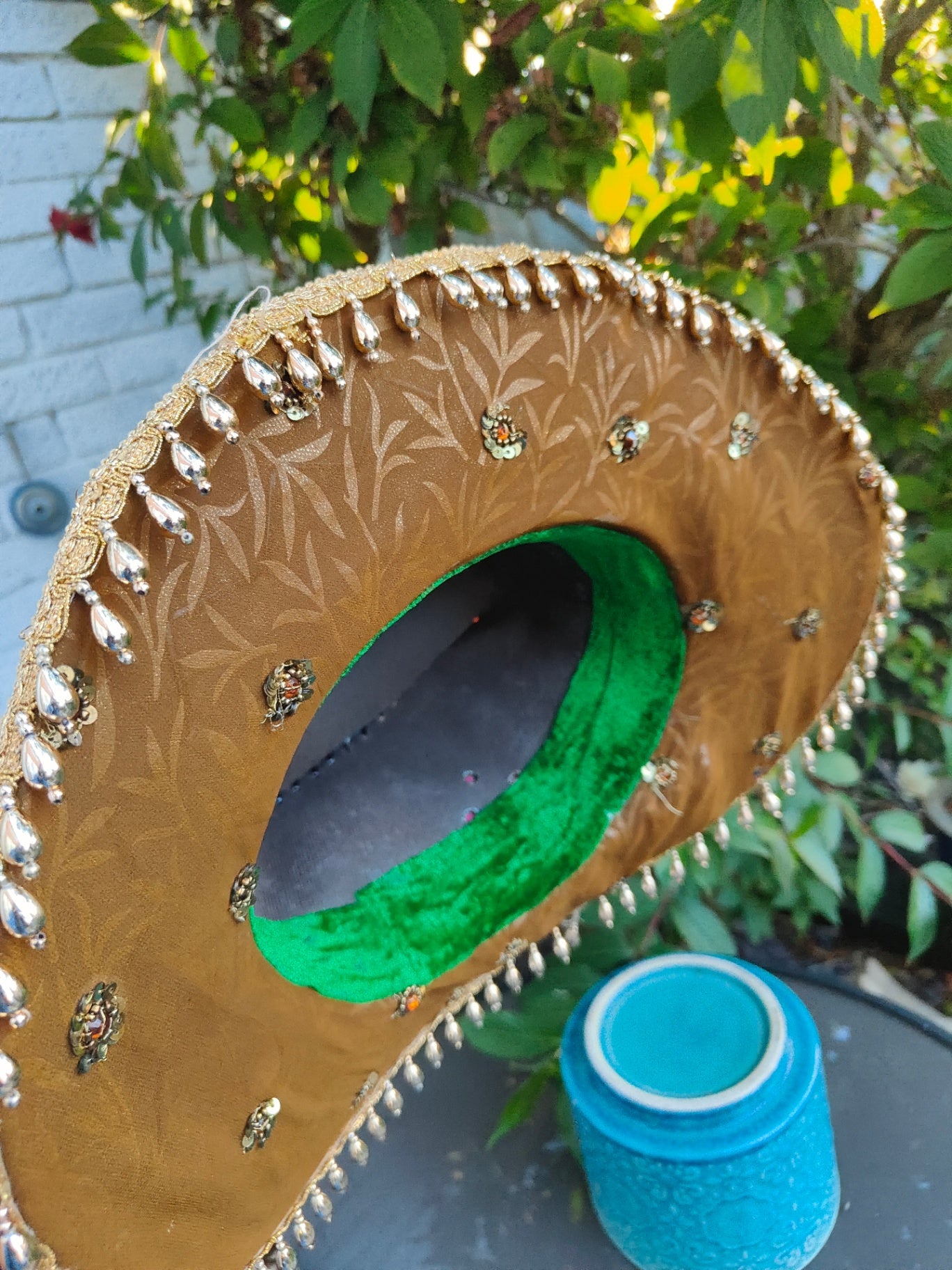 Dolly cowboy hat recycled sari fabric