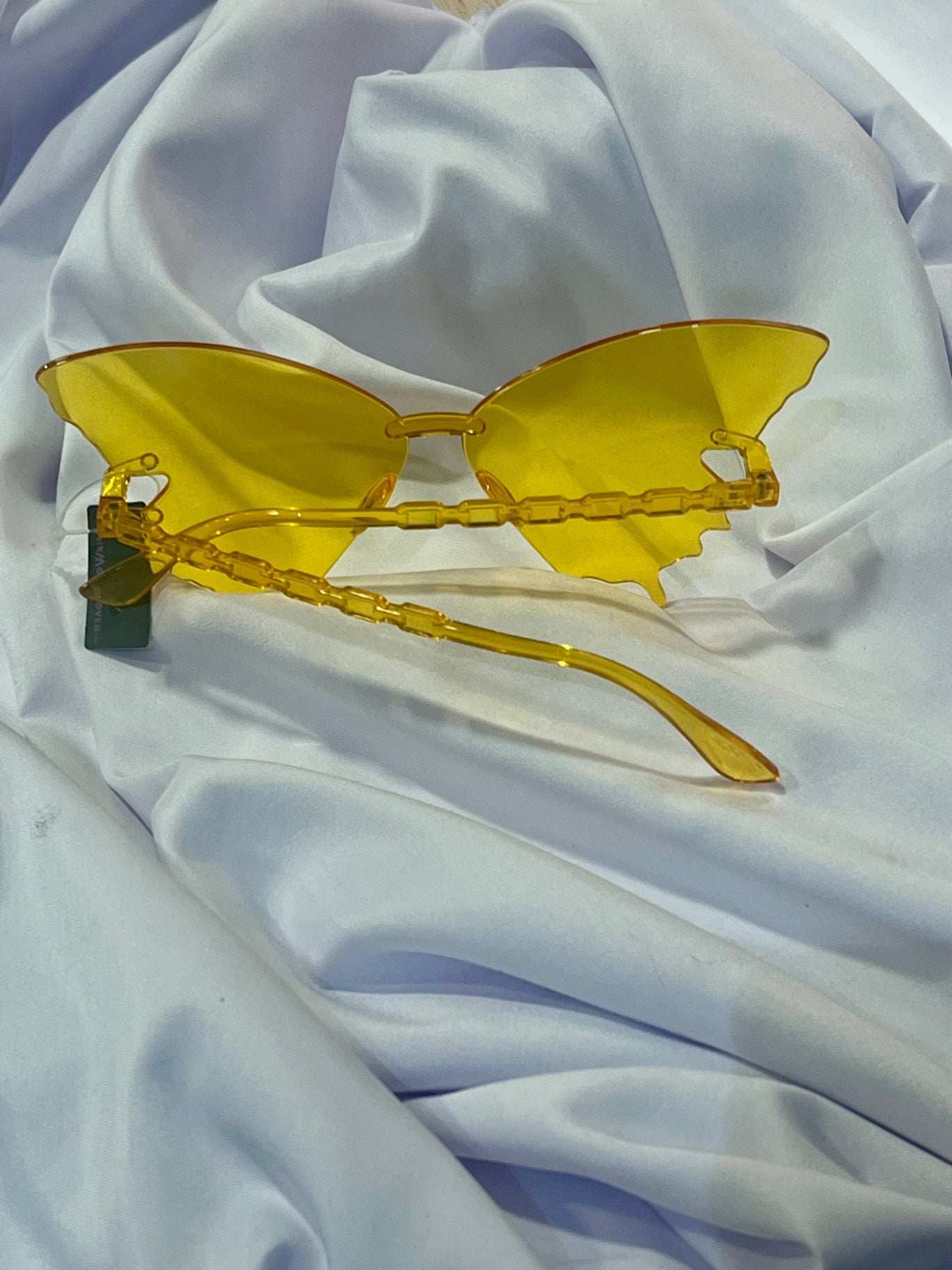 Yellow butterfly glasses
